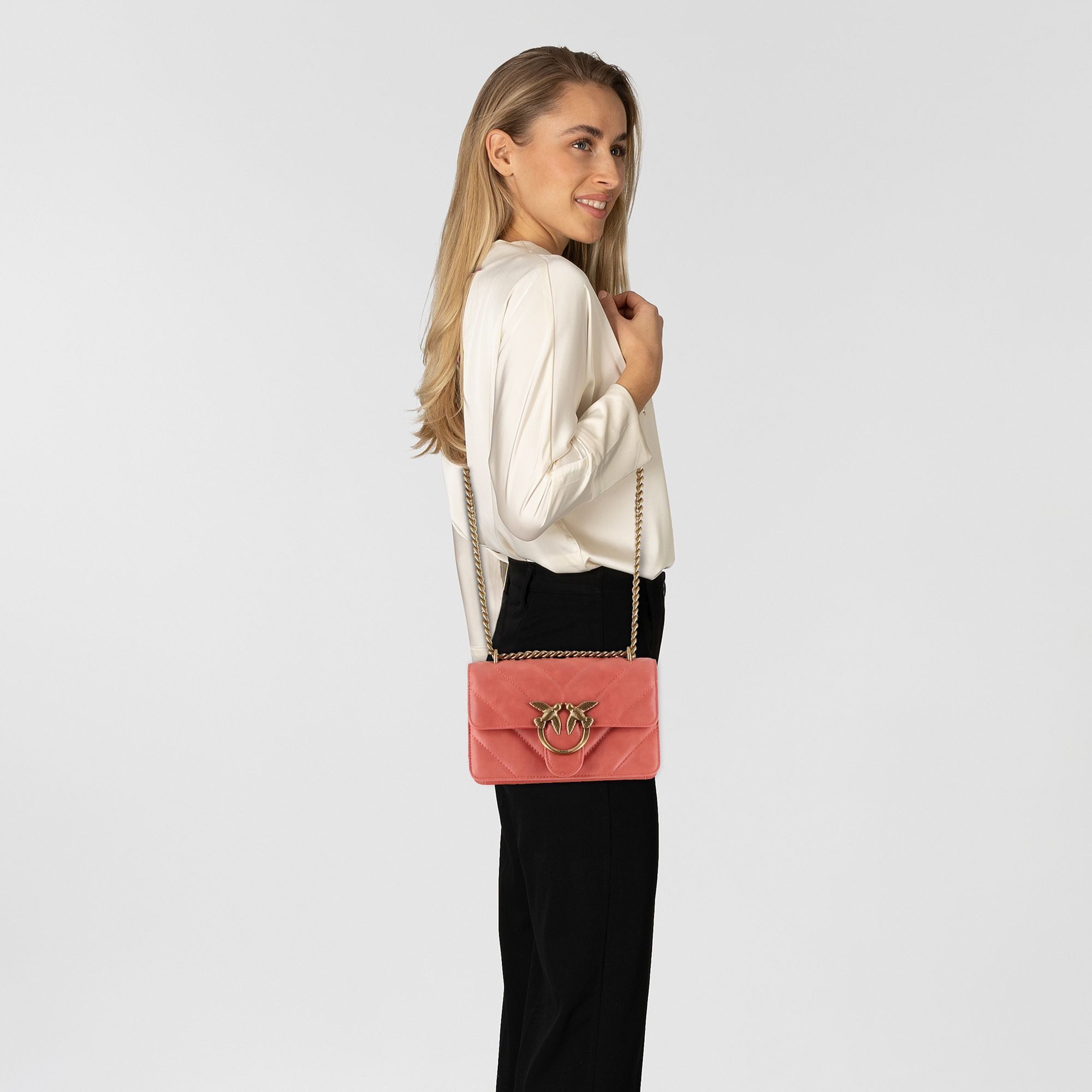 PINKO Umhängetasche Love One, Leder