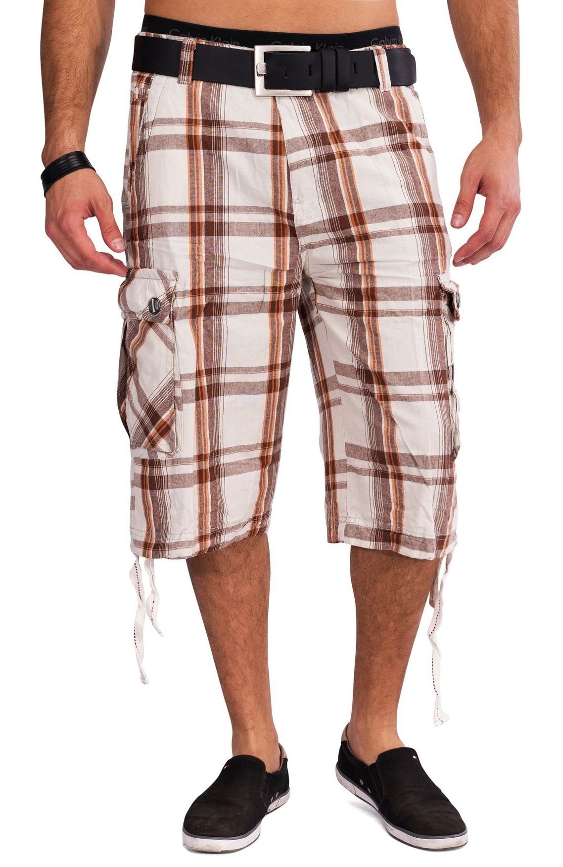 Egomaxx Cargoshorts Cargo Sommer Kariert (1-tlg) günstig online kaufen
