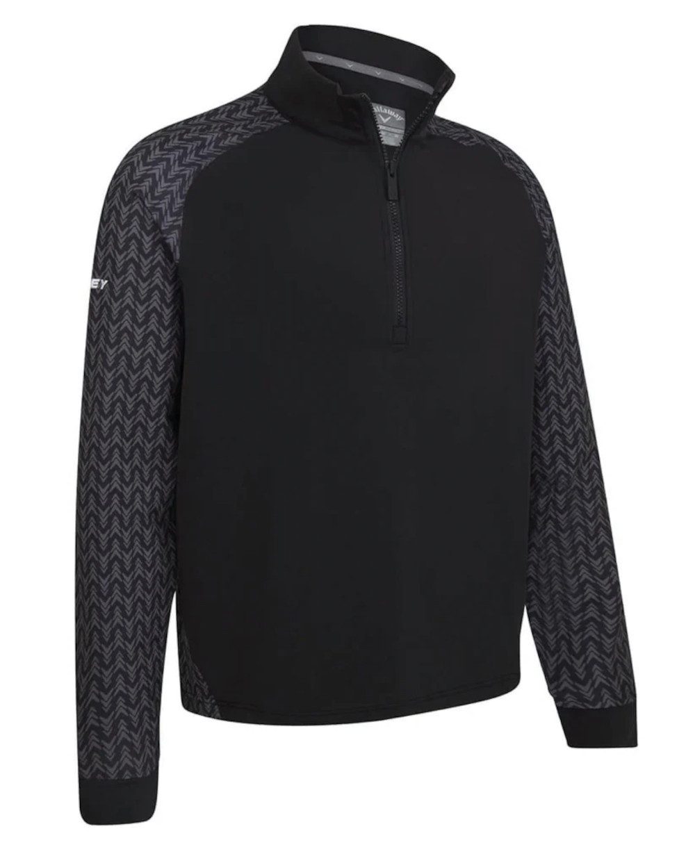 Callaway Longsweatshirt Callaway Layer Odyssey Blocked Schwarz-Grau Herren M