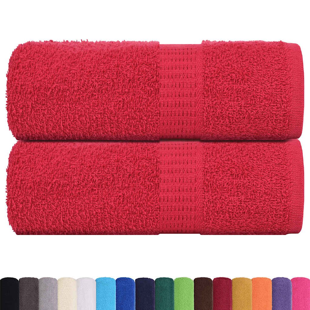 vidaXL Handtuch Seiftücher 2 Stk. Rot günstig online kaufen