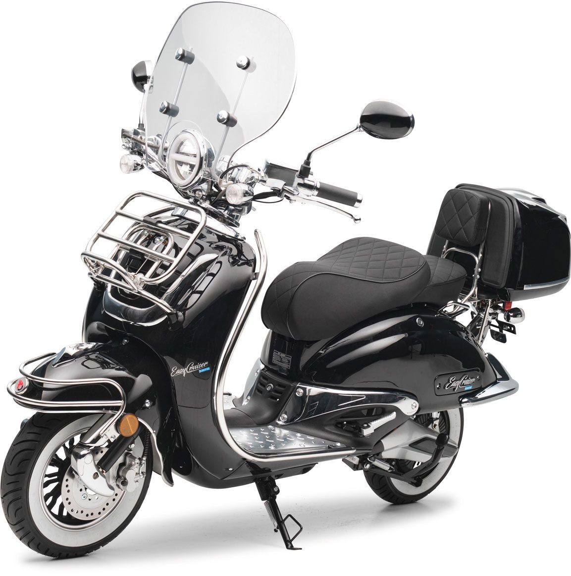 Burnout E-Motorroller EasyCruiser Elektro, 2000 W, 45 km/h, E-Roller Leistungsstarker Bosch Elektromotor