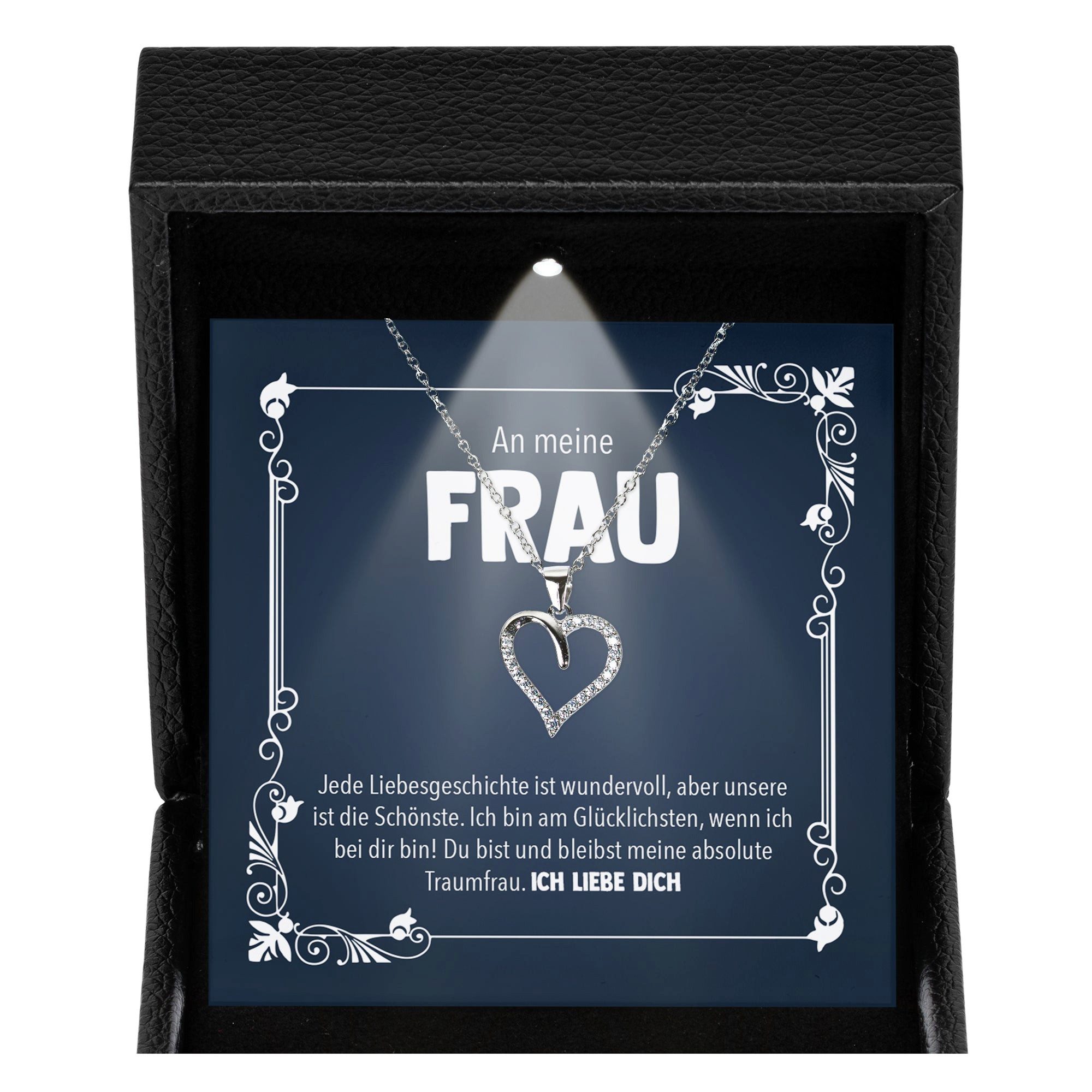 Valentinstagsgeschenk 22Feels Schmuckset Hochzeitstag Geschenk Ehefrau Schmuck Valentinstag Halskette Geburtsta (Geschenkset), Silber 925/000, Geschen