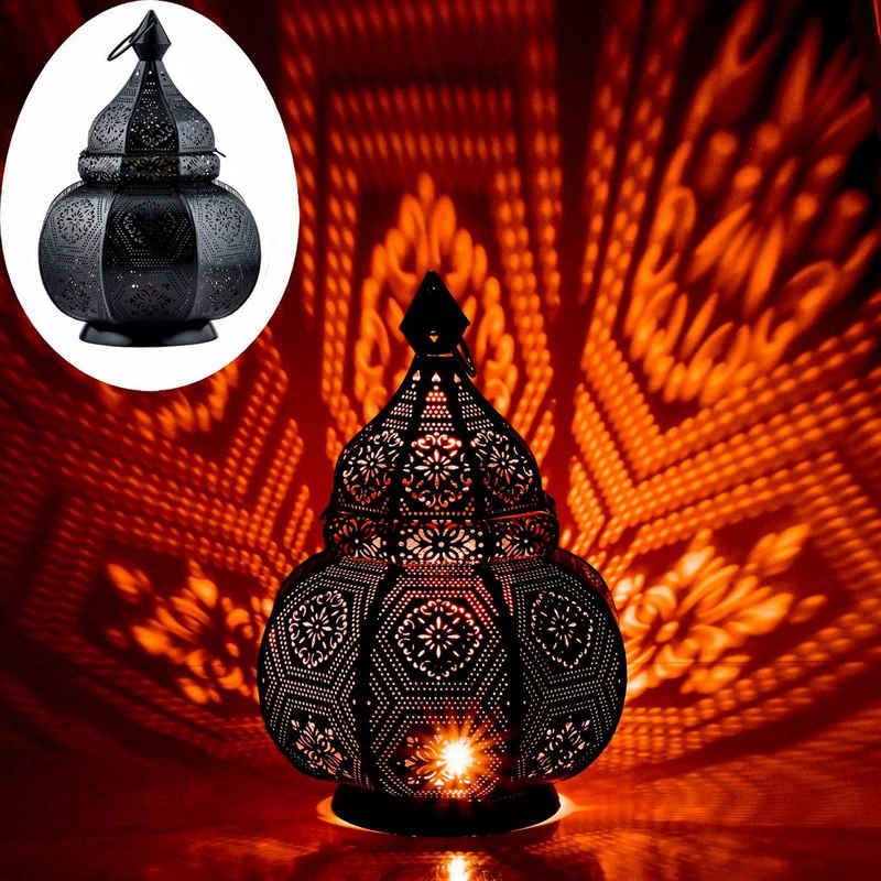 Marrakesch Orient & Mediterran Interior Windlicht Tischlampe Laterne Mahana, Leuchte, Windlicht, Deko (1 St), Handarbeit