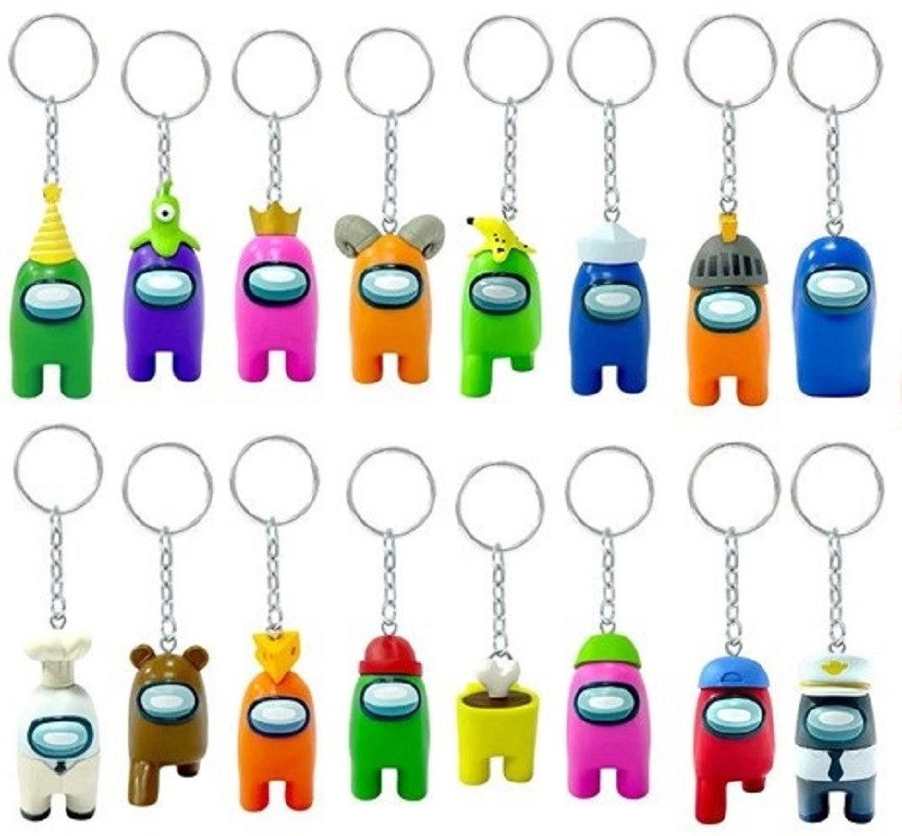 Schlüsselanhänger Schlüsselanhänger Anhänger keychain Among Us unsortiert nicht wählbar