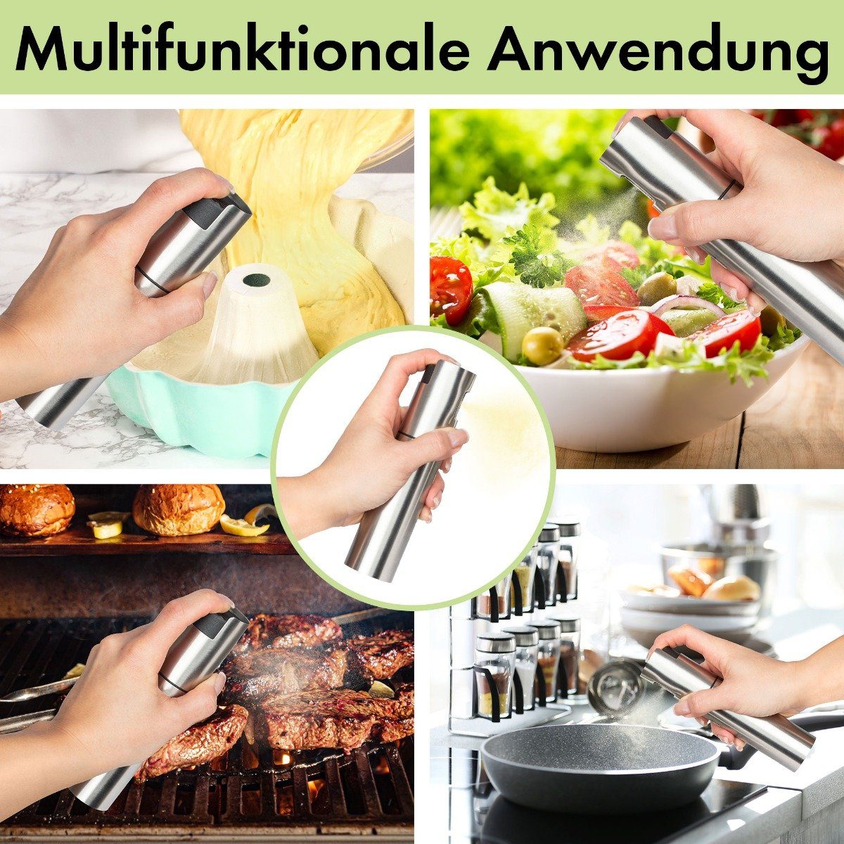 ProfiCook Essigspender PC-EOS 1270, Essig- & Ölsprüher Set mit 100 ml Fassungsvermögen