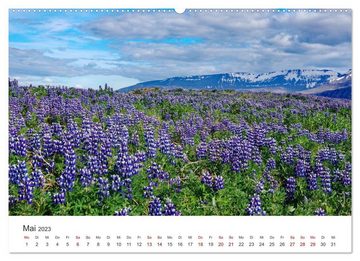 CALVENDO Wandkalender Island - Zauber des Nordens (Premium, hochwertiger DIN A2 Wandkalender 2023, Kunstdruck in Hochglanz)