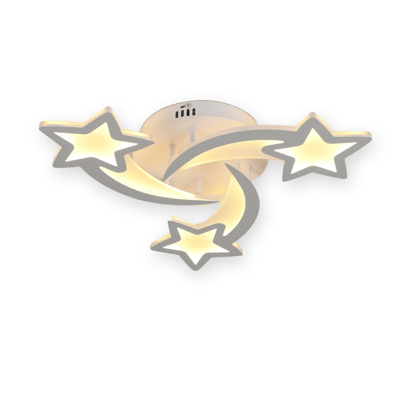 Riserva LED Deckenleuchte Schlafzimmer Deckenleuchte,dimmbares Licht,Sternschnuppen Dekoration