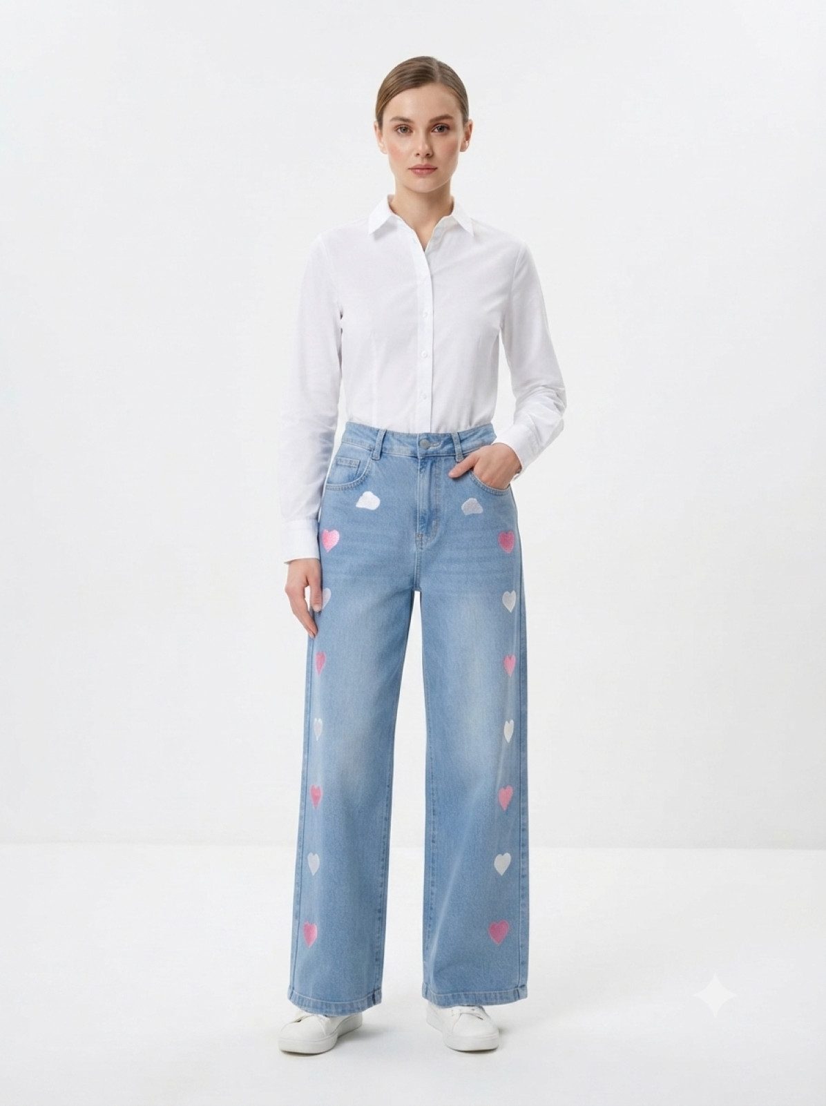 PfauGermany Regular-fit-Jeans viral Unique Embroidery Designs