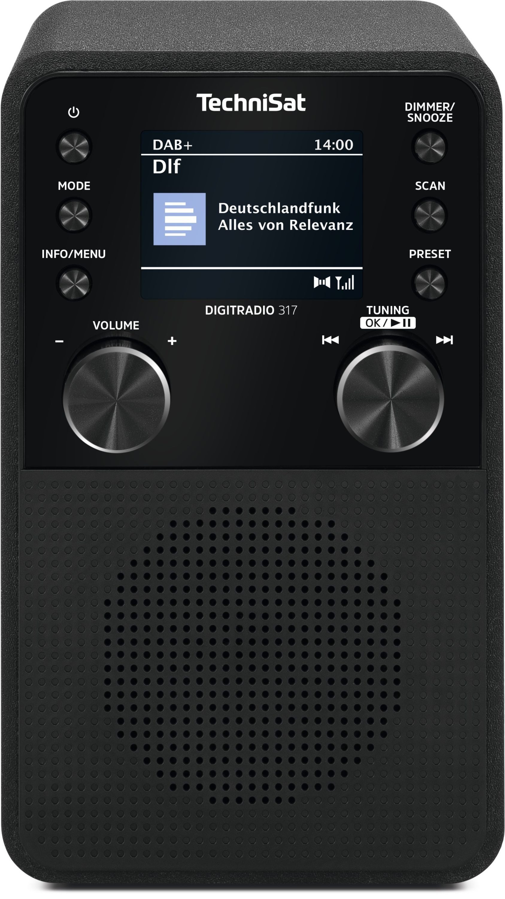 TechniSat DIGITRADIO 317 Digitalradio (DAB) (Digitalradio (DAB), FM-Tuner mit RDS, 3 W, Bluetooth Audiostreaming, Radiowecker, Sleeptimer, Farbdisplay)