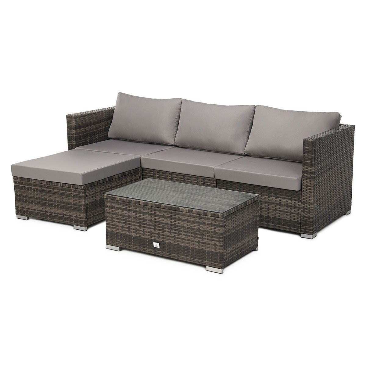 SVITA Gartenlounge-Set QUEENS, (Set, variable Lounge-Sitzgruppe günstig online kaufen
