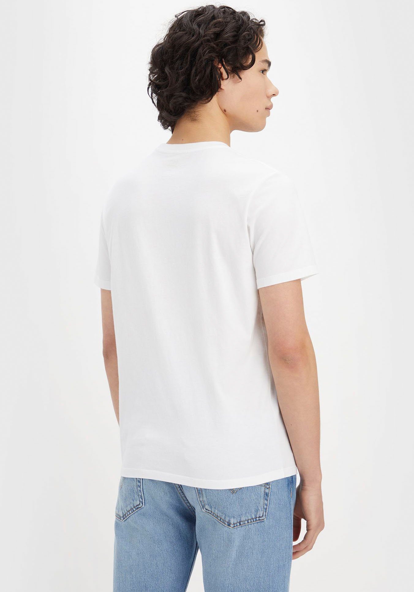 T-Shirt TEE Logo-Front-Print Levi's® white CREWNECK graphic mit