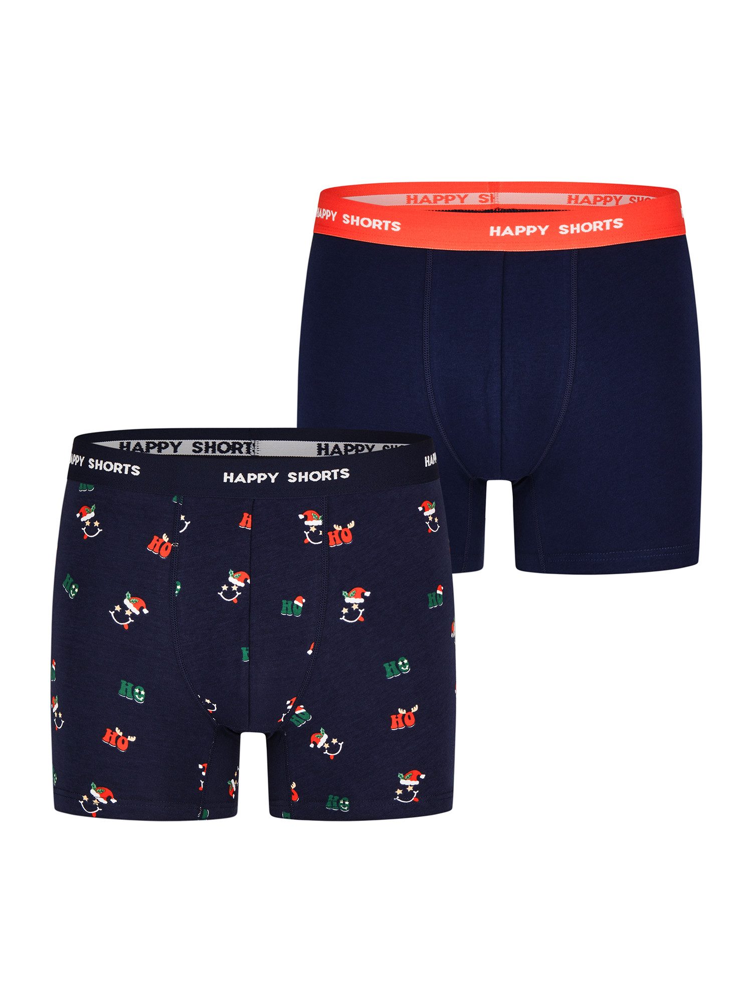 HAPPY SHORTS Retro Boxer Jersey XMAS (2-St) HOHOHO Trunks Unterwäsche Weihn günstig online kaufen