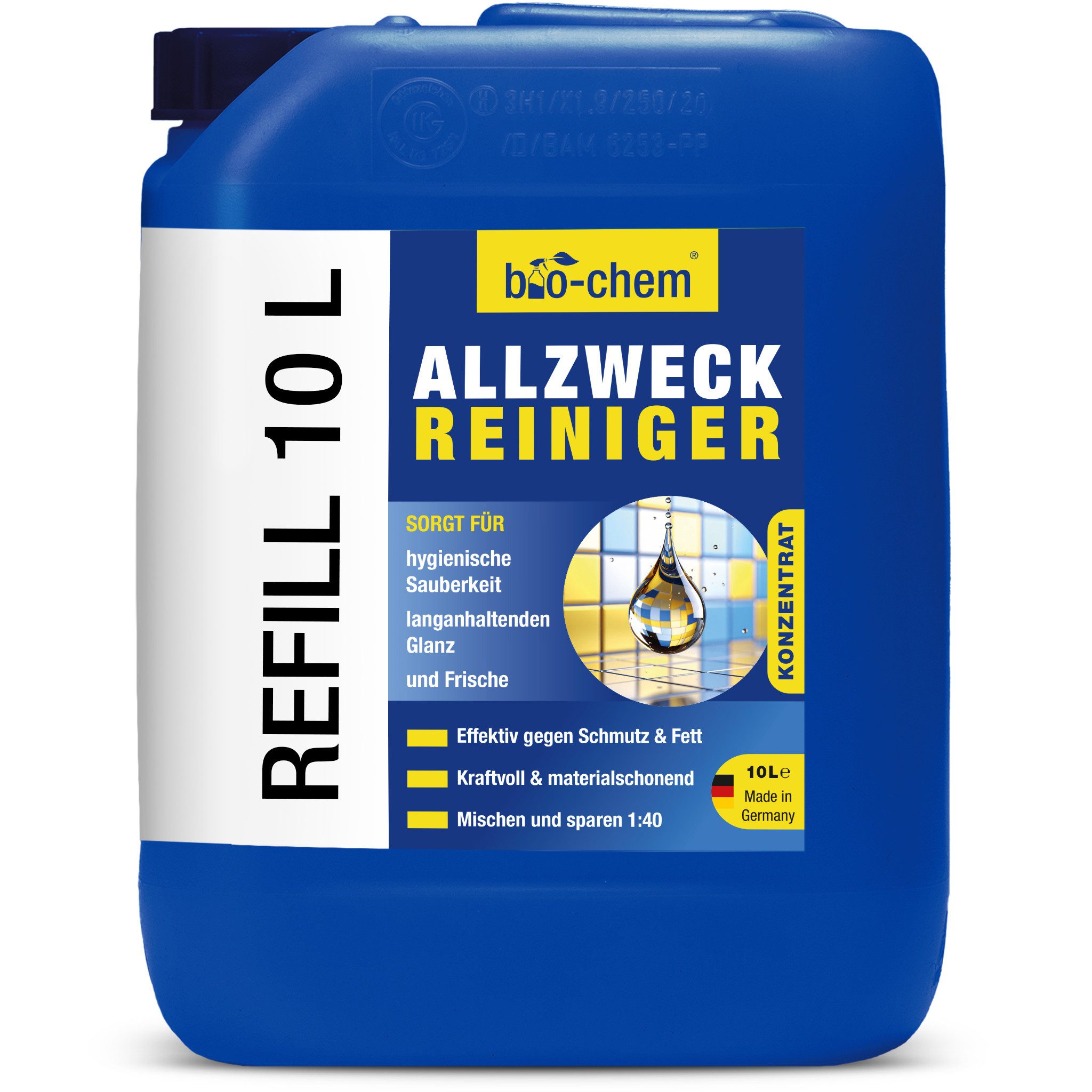 bio-chem Allzweckreiniger Konzentrat 10 L – Fettlöser – bio-chem Allzweckreiniger (Allzweckreiniger 10 l Kanister)