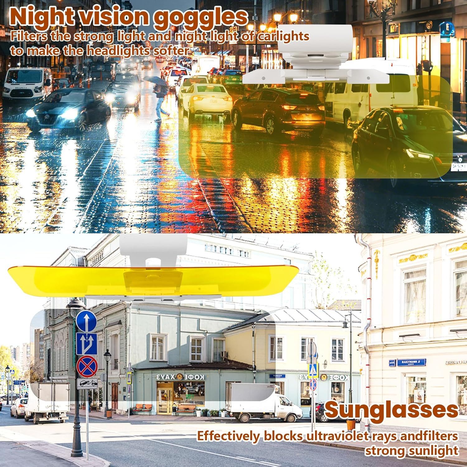 FELIXLEO Autosonnenschutz 2 in 1 Sonnenblende Auto mit Blendabweiser Visierverlaengerung – Bild 4 von 5