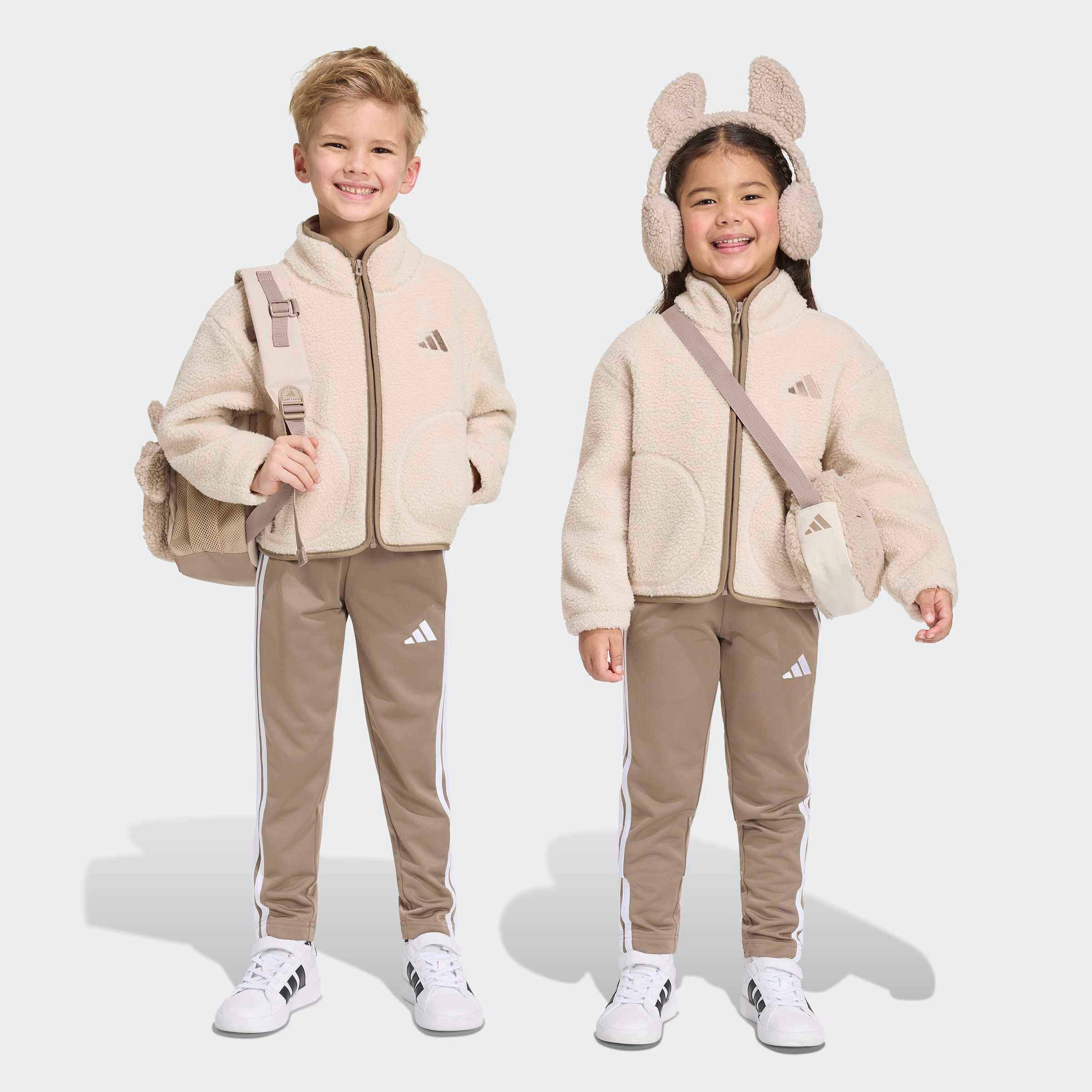 adidas Sportswear Outdoorjacke ALPAKA SHERPA für Kinder, mit Reißverschluss, aus Polyester, neutraler Schnitt