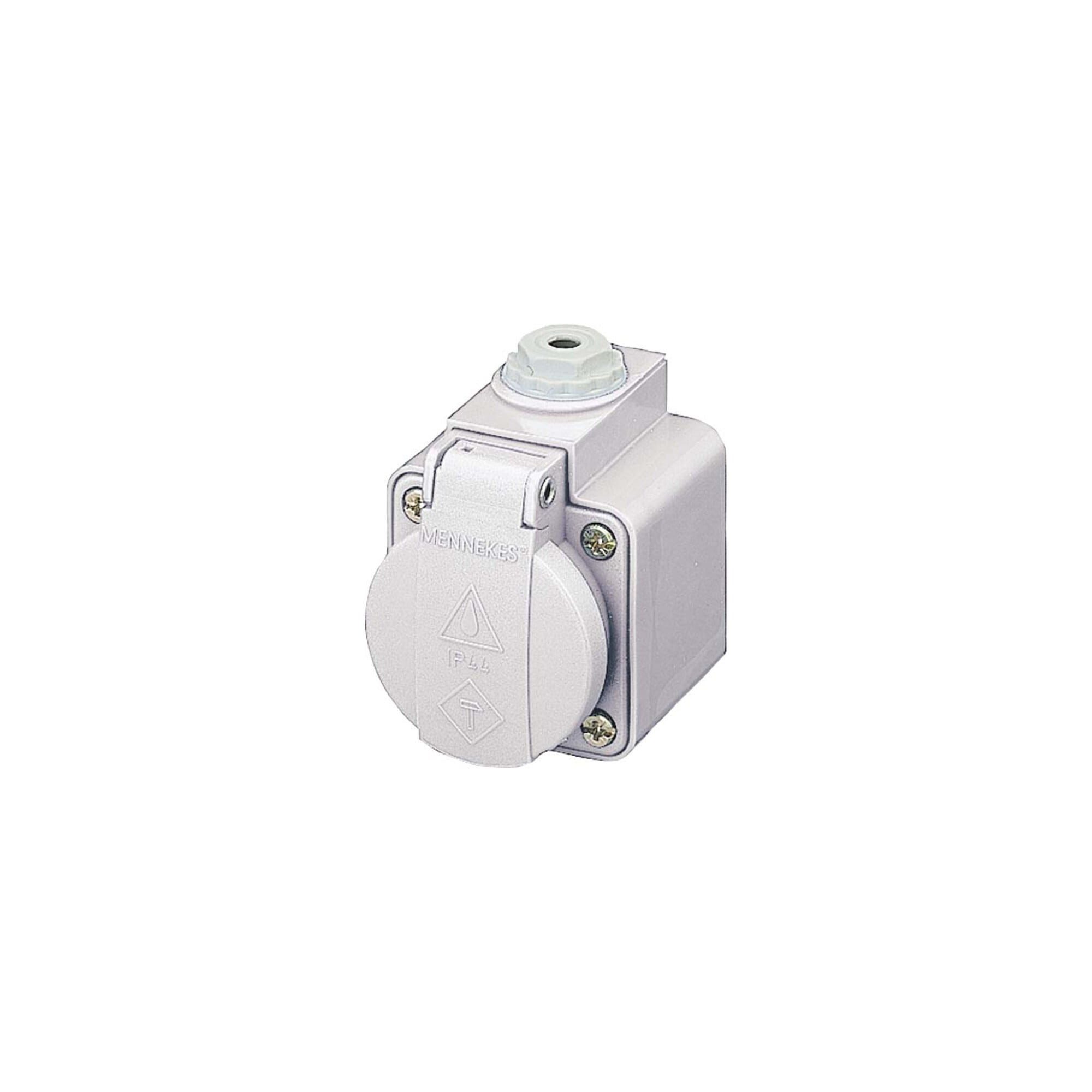 Mennekes Steckdose Mennekes Schuko-Aufbau-Steckdose 16A,2p+E,230V 10081