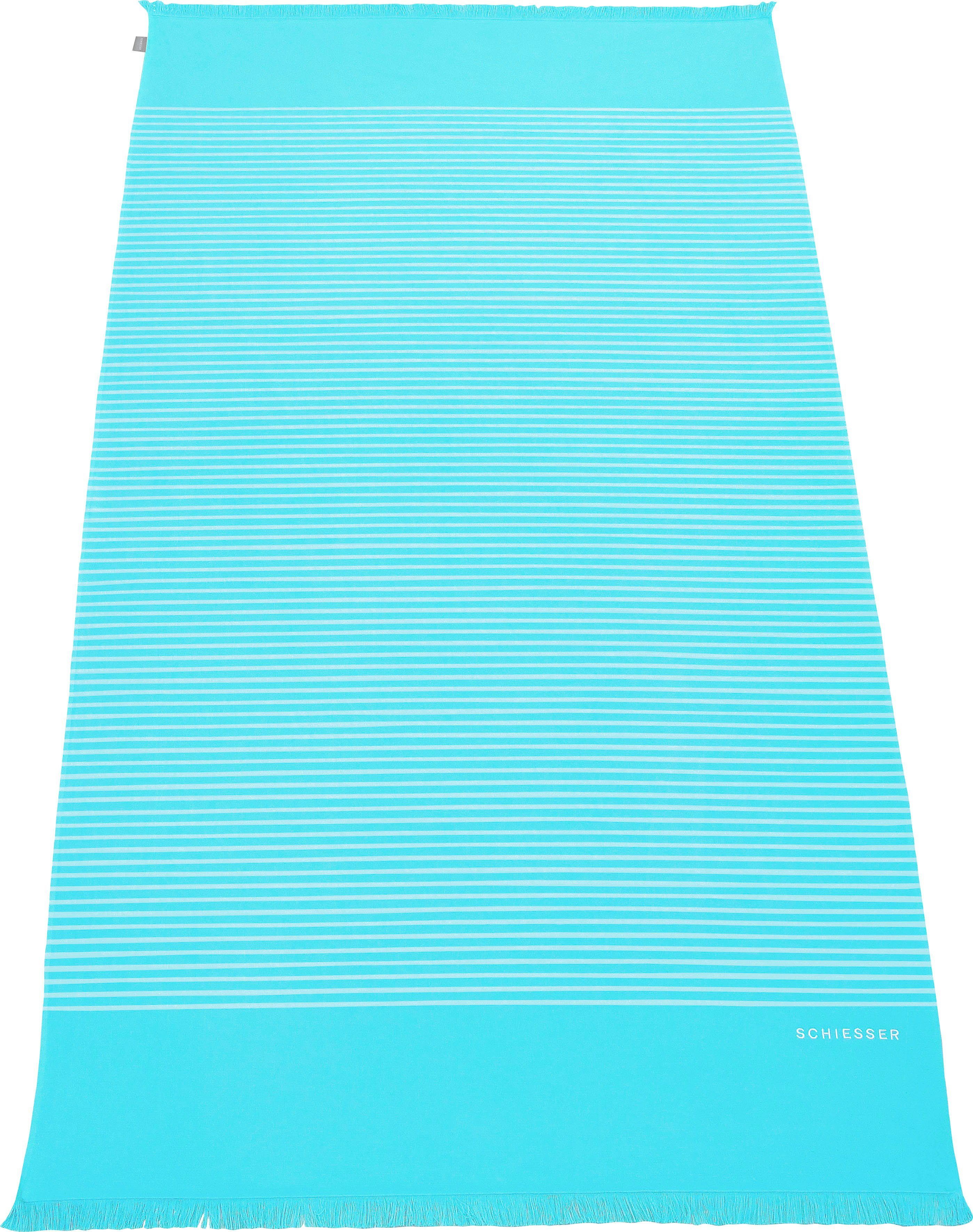 Schiesser Hamamtücher »Rom« (1-St), 100x180 cm, gesteift, mit Fransen,  ideal als Strandtuch online kaufen | OTTO