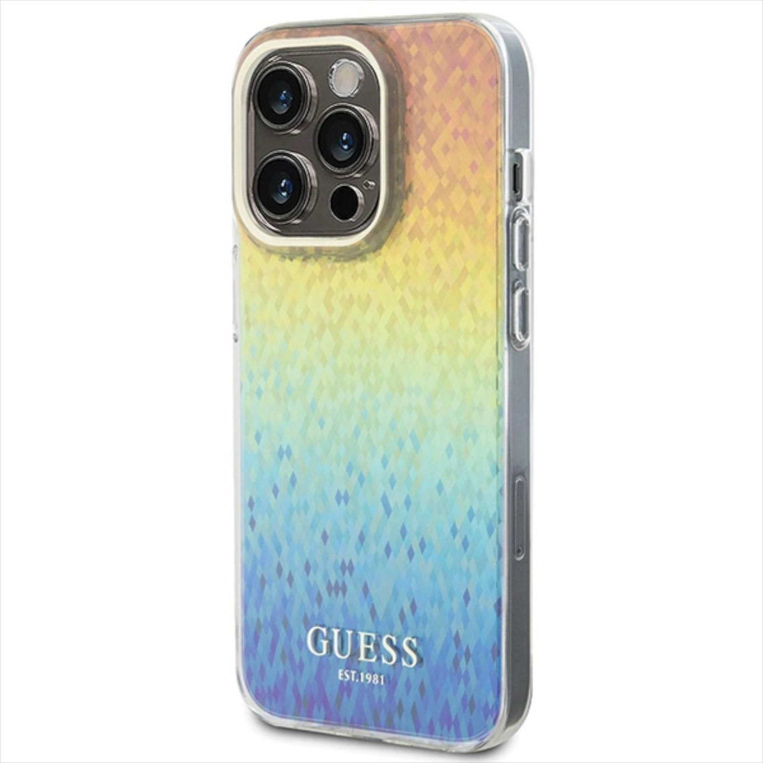 Guess Smartphone-Hülle Guess Apple iPhone 15 Pro Max Schutzhülle Mirror Disco Mehrfarbig
