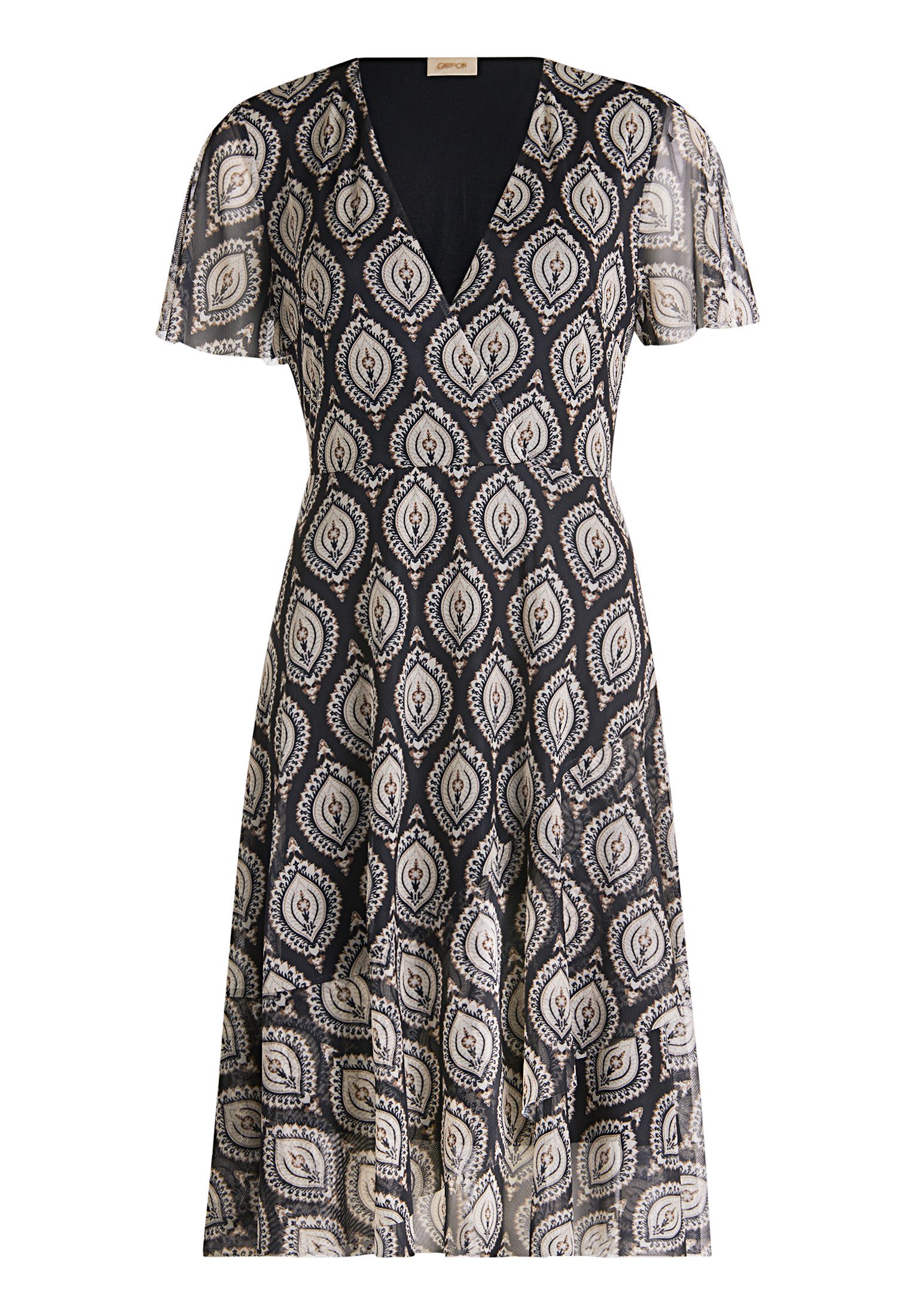 Cartoon Volantkleid Damen Volantkleid mit Rüschen günstig online kaufen