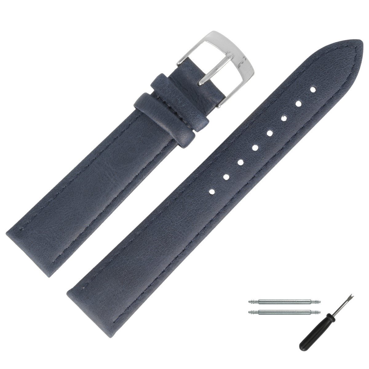 MARBURGER Uhrenarmband 18mm Leder