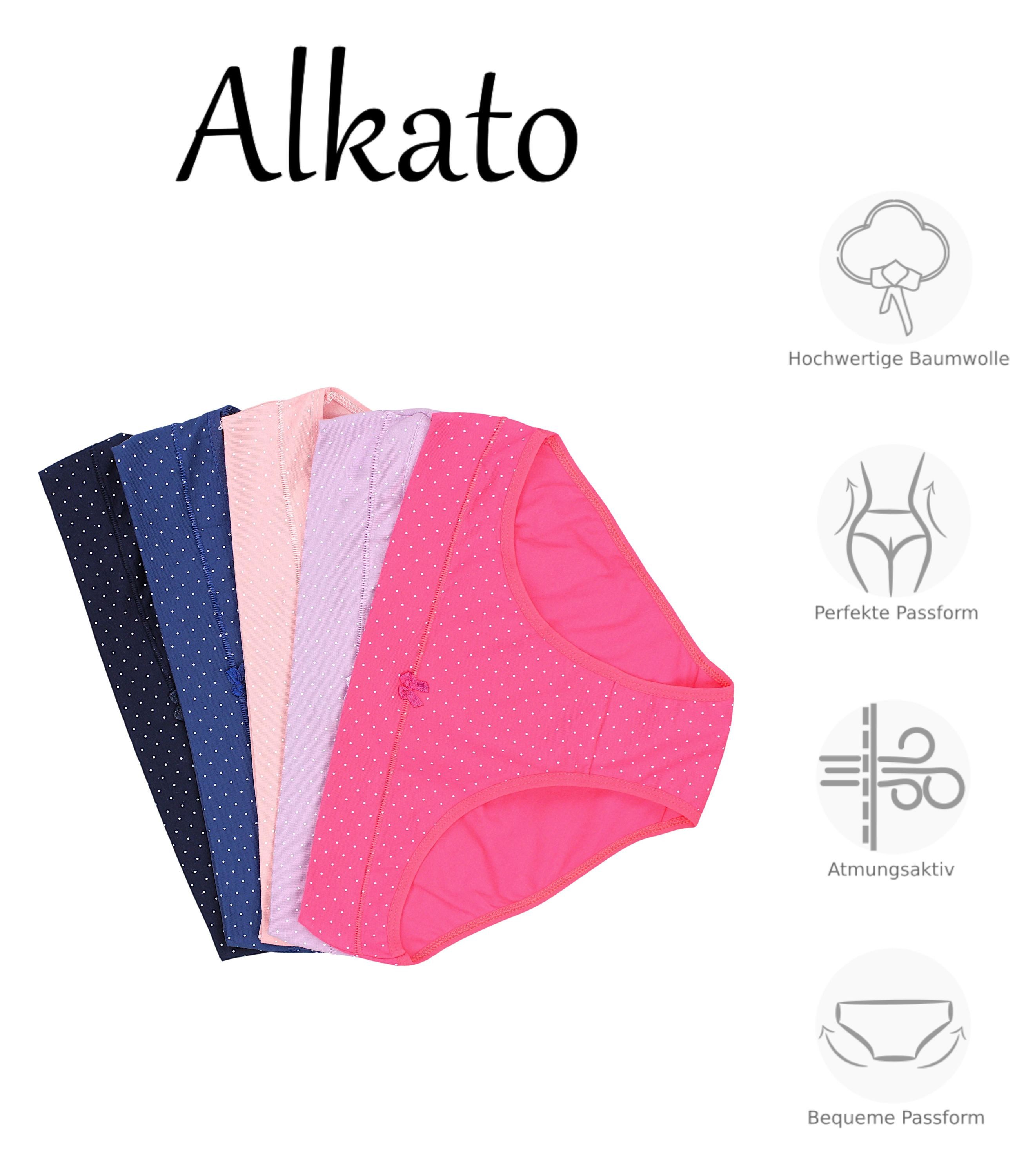 Alkato Slip Damen Slips Baumwolle Unterwäsche 5er Pack – Bild 3 von 5