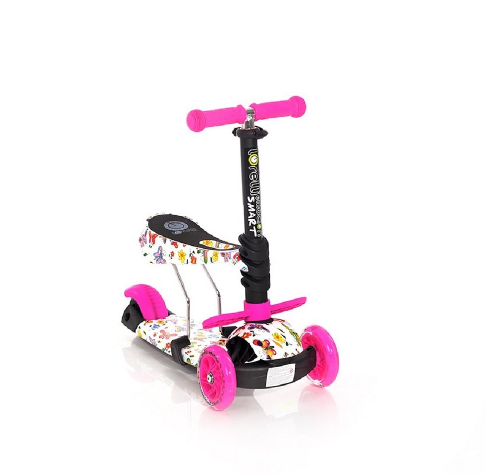 Thumbnail - Lorelli Cityroller Kinderroller Smart 2 in 1, Smart PU Räder leuchten klappbar verstellbar
