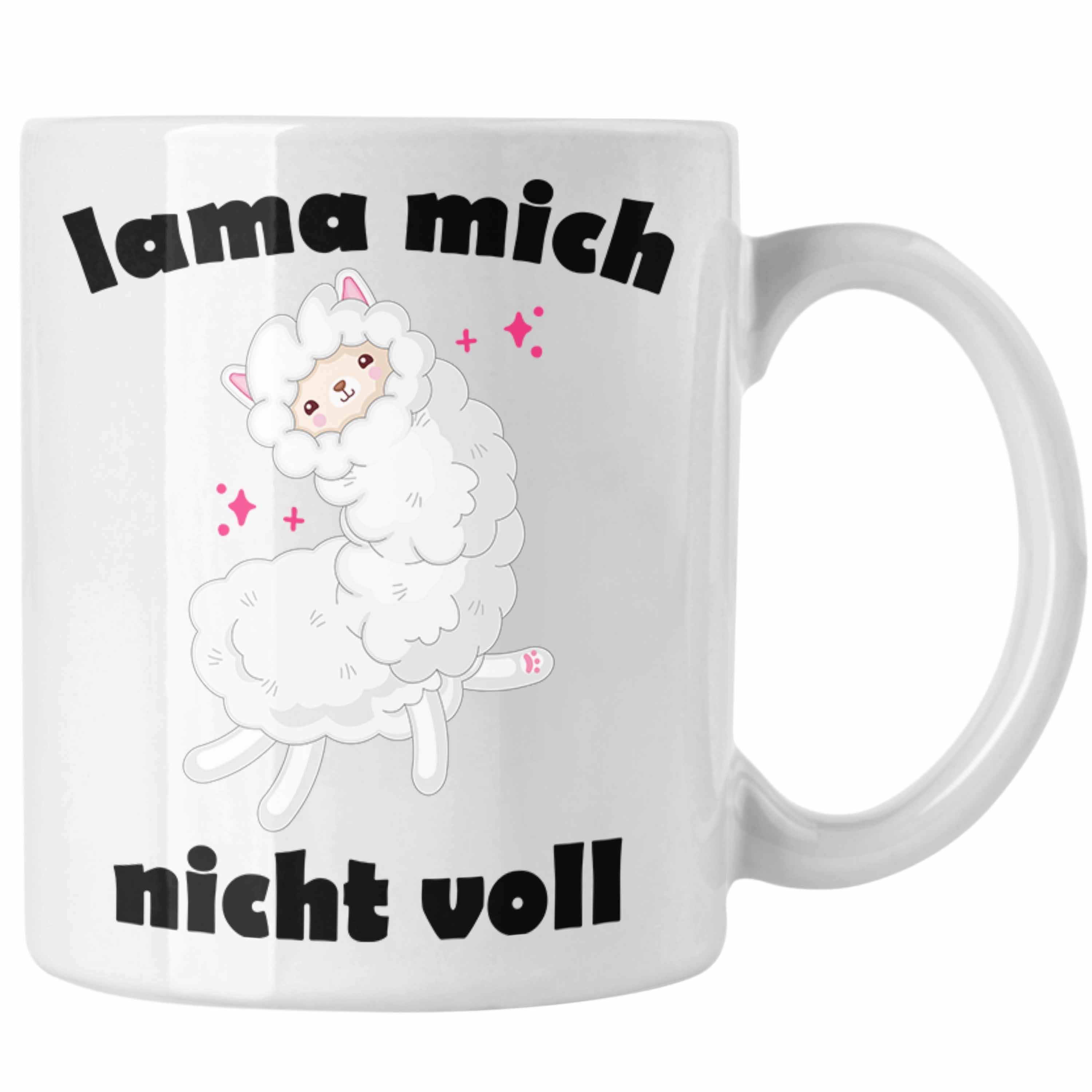 Trendation Tasse Trendation - Lama Mich Nicht Voll Spruch Tasse für Alpaka Fans Süße Sprüche Humor Weiss
