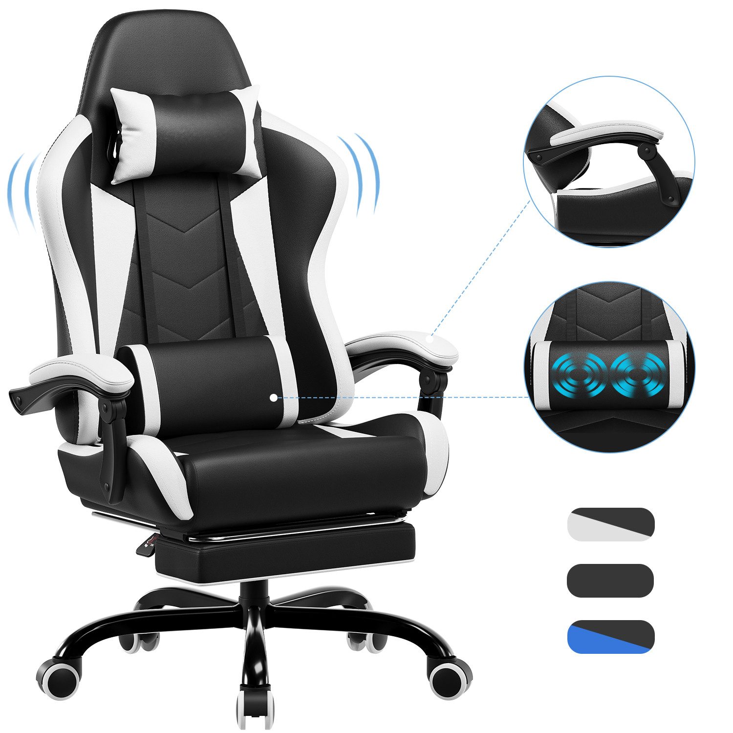 HOMALL Gaming-Stuhl Massage Gaming Stuhl mit günstig online kaufen