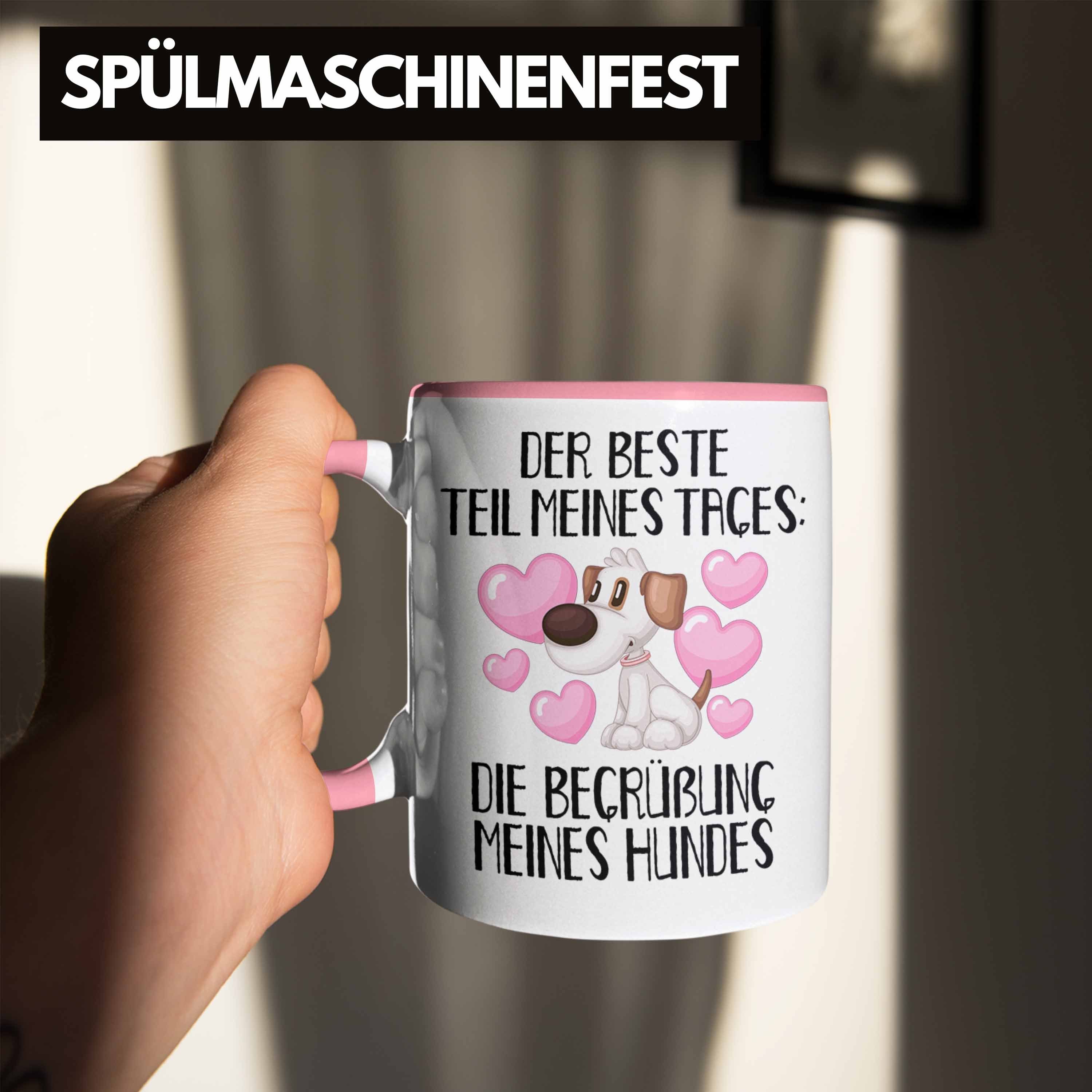 Hundebesitzer Bester Tages Trendation Die Teil Tasse Des Tasse Kaffee-Becher Rosa B Geschenk