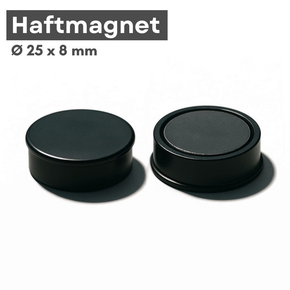 MaajeeKuto Magnet Haftmagnet 24x8 mm Schwarz Ferrit Pinboard Magnet Büro (10-St)