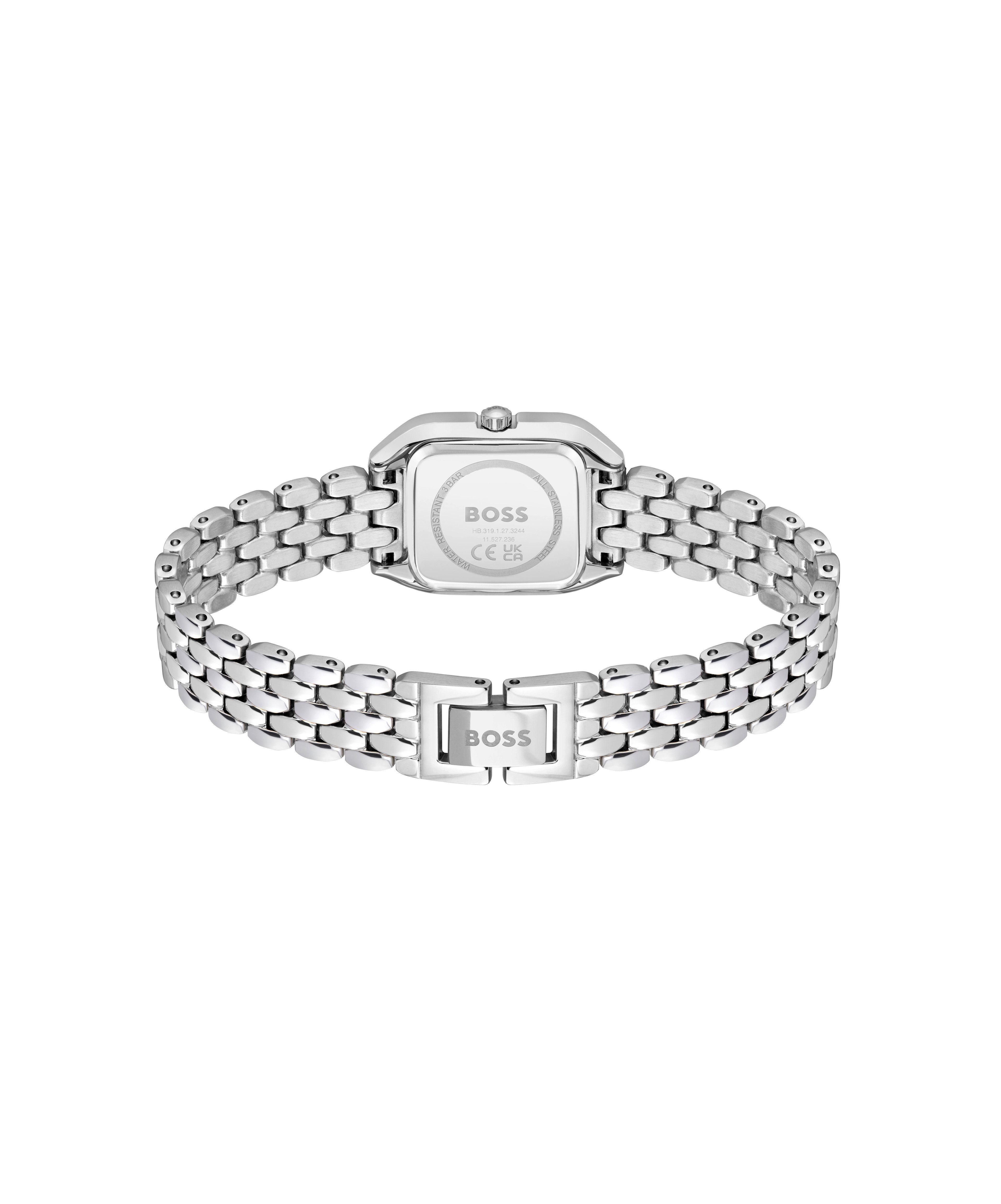 BOSS Quarzuhr MAE PETITE 1502821, Armbanduhr, Damenuhr, Edelstahlarmband, analog
