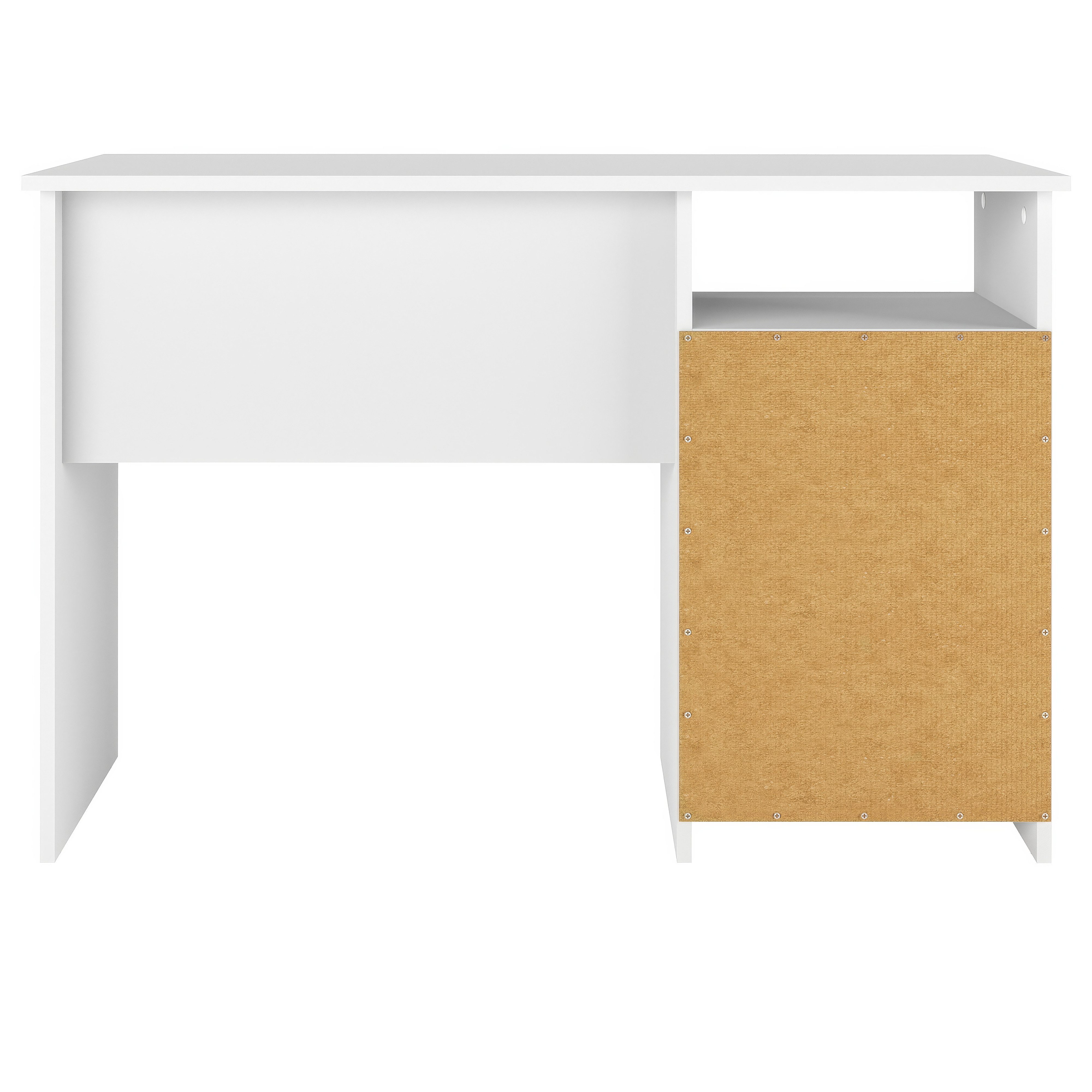 KOMTO Schreibtisch Oslo 110 H Griffe Computertisch Klein Arbeitstisch mit Schubladen, Büro PC-Tisch Kinderschreibtisch Schreibtisch 110 x 50 x 74 cm