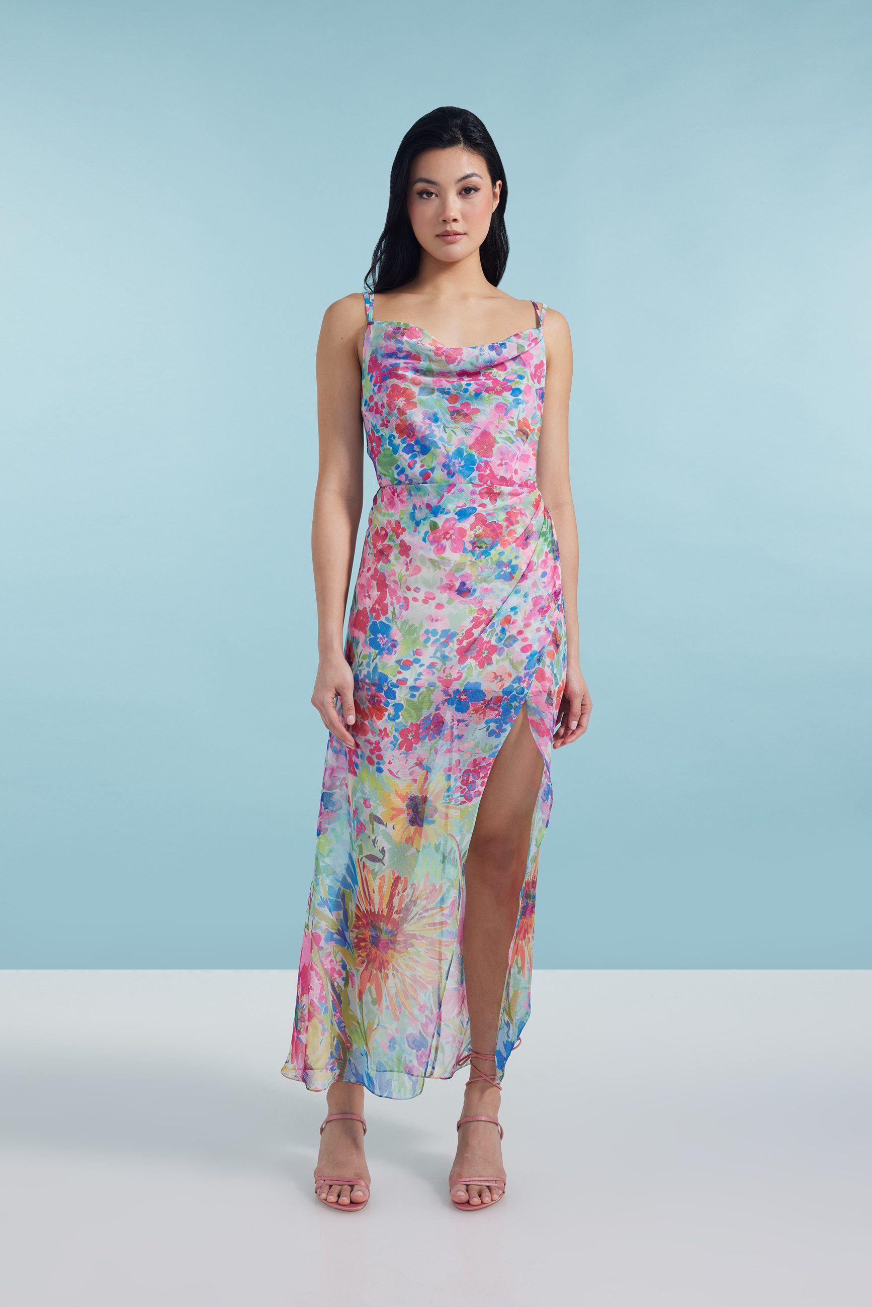 ADLYSH Sommerkleid Cocktail of Flowers Dress