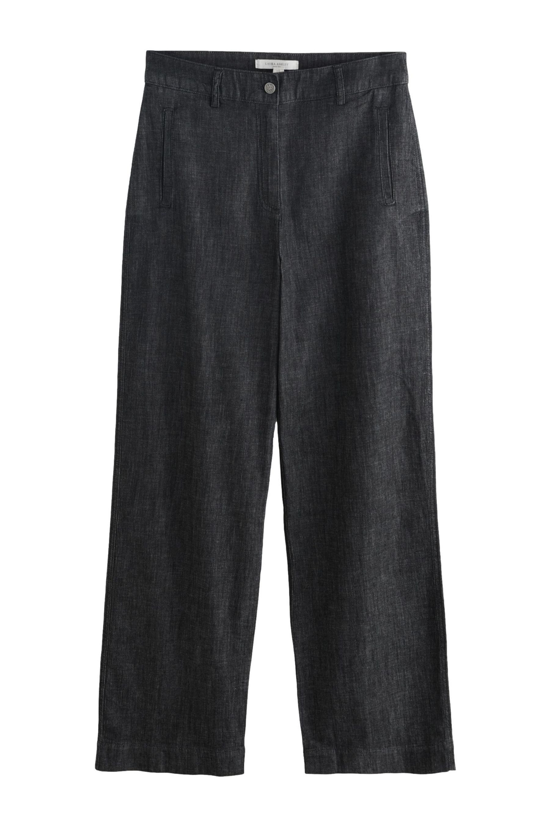 LAURA ASHLEY Weite Jeans Laura Ashley Jeans mit weitem Bein (1-tlg)