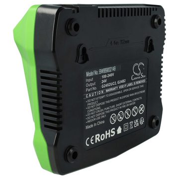 vhbw Ersatz für Greenworks CAF806(Gen 2), CAG814, G24C, G24X2C, G24X2UC4, Werkzeug-Akku-Ladetechnik