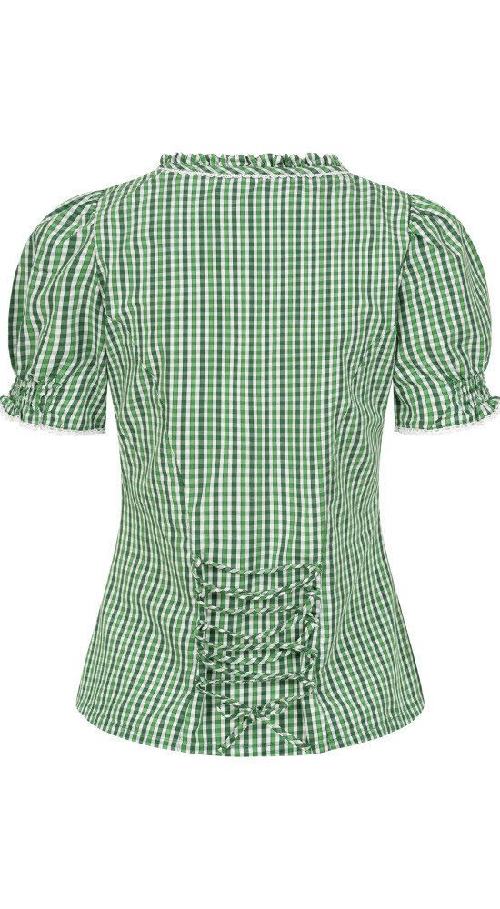 Nübler Dirndlbluse Trachtenbluse Kurzarm Natascha in Grün von Nübler günstig online kaufen