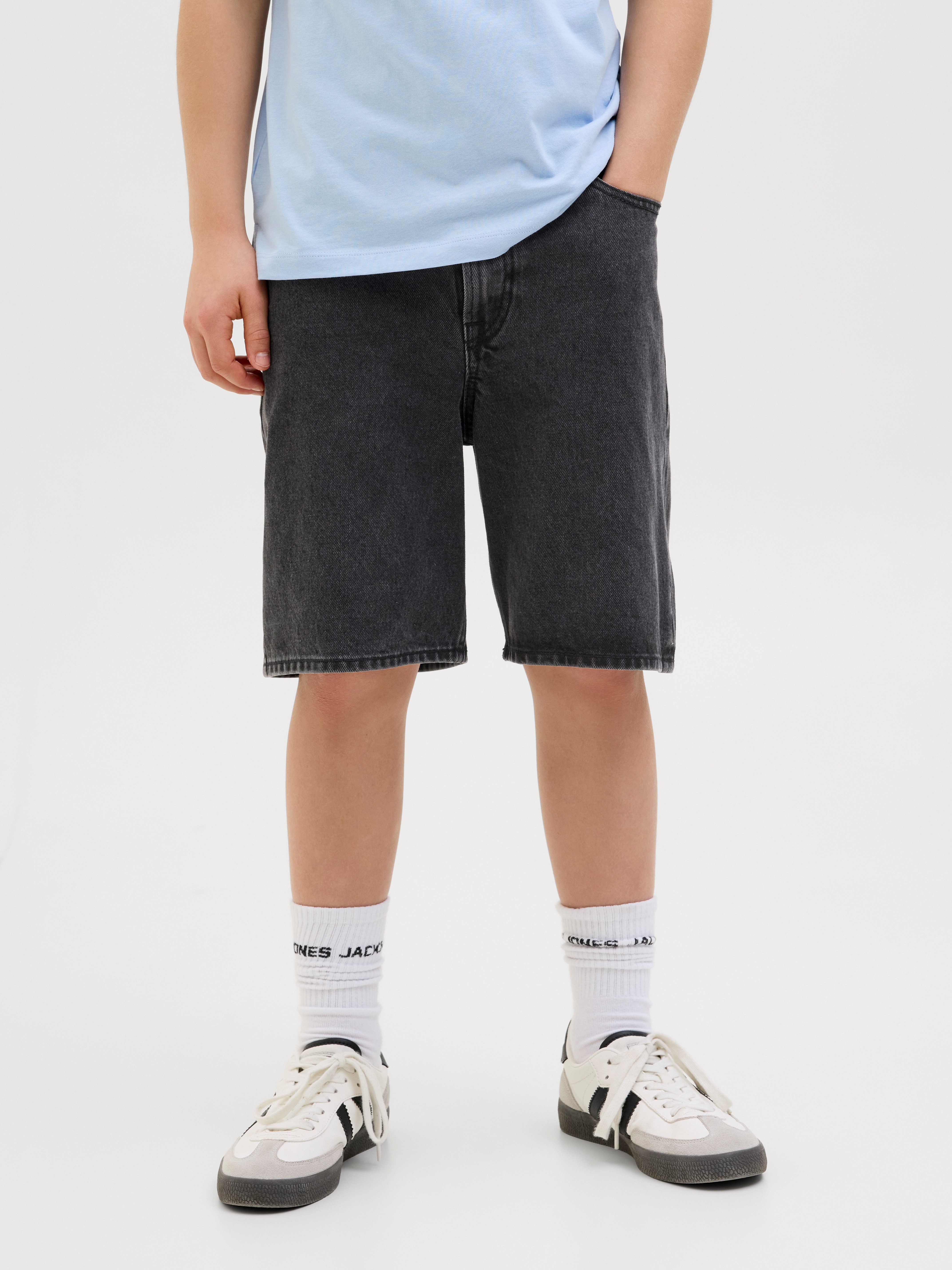 Jack & Jones Junior Shorts JJITONY relaxed fit mit mittlerer Bundhöhe unifarben, modisch, relaxed fit, Web