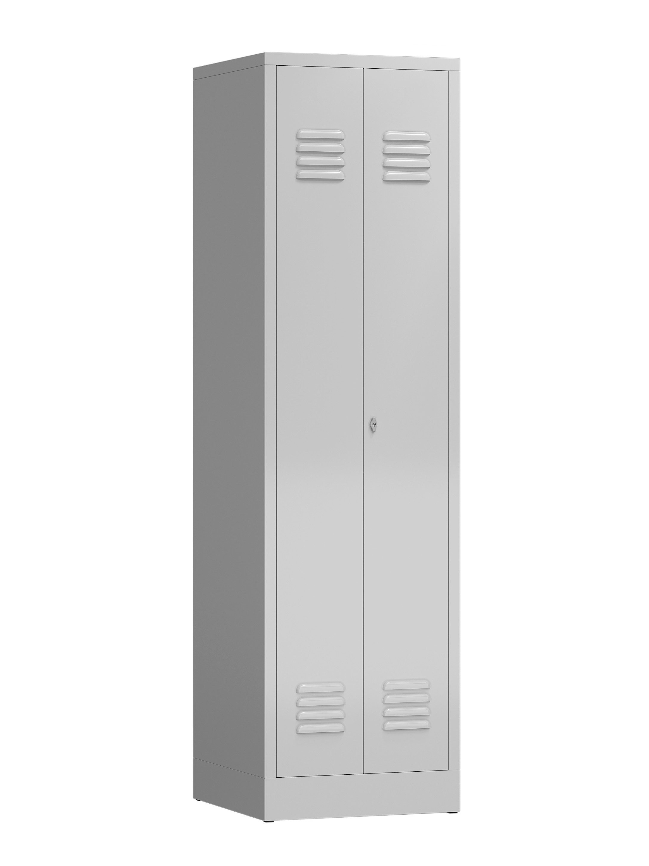 Steelboxx Mehrzweckschrank Spindschrank 2 Abteile 1800 x 500 x 500 mm (1-St) Komplett verschweißt und montiert - keine Montage erforderlich