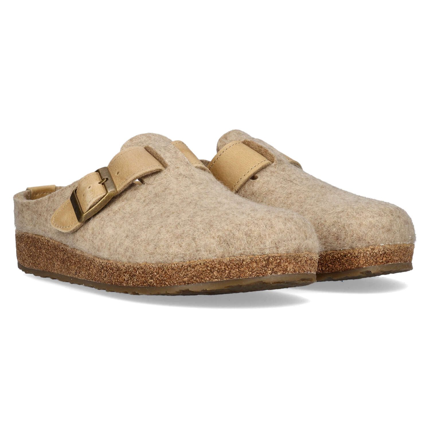 Haflinger Haflinger Grizzly Chicago Beigemeliert Öko Slipper
