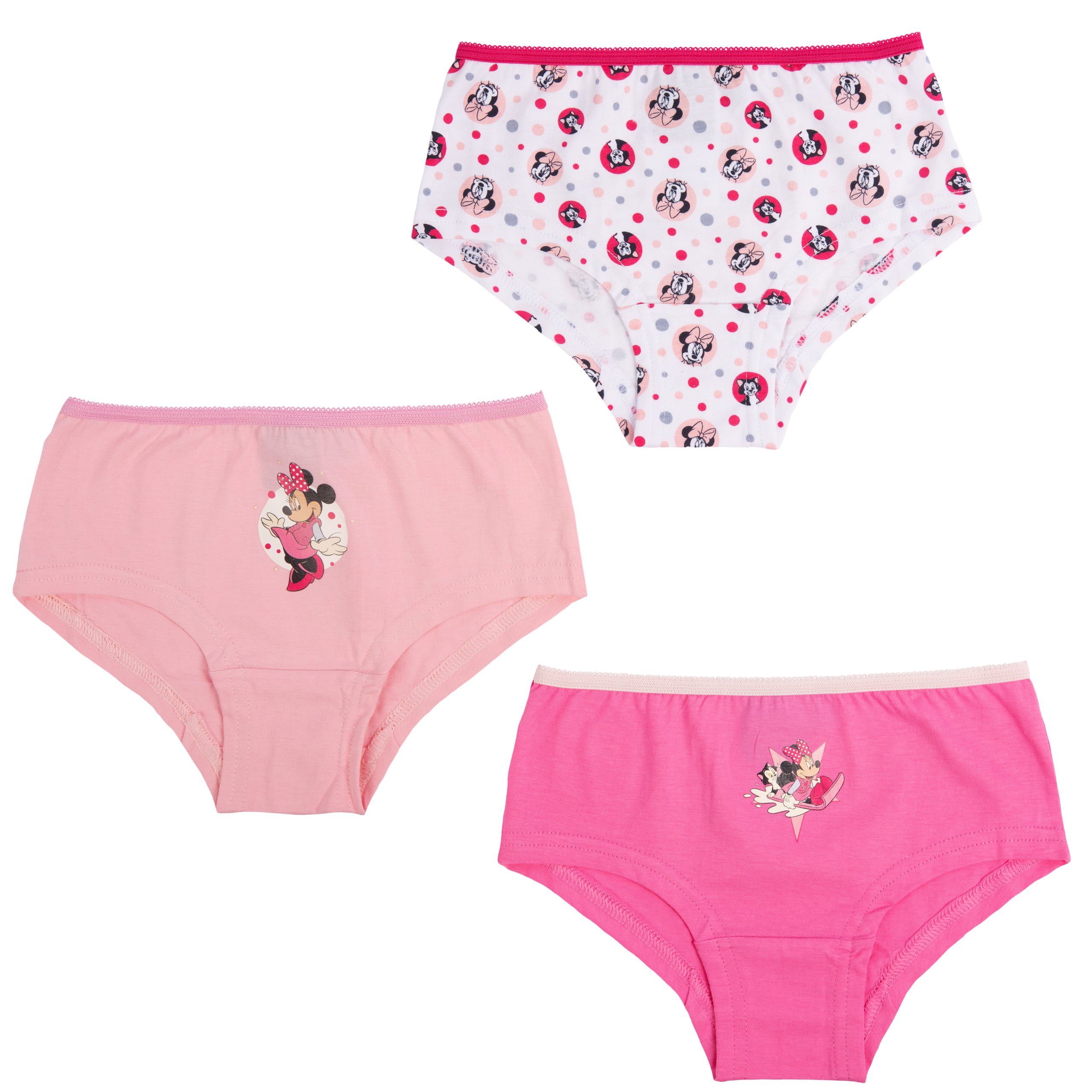 Minnie Mouse (3er Pack) Panty Panty Mädchen für Labels® United Disney Bunt