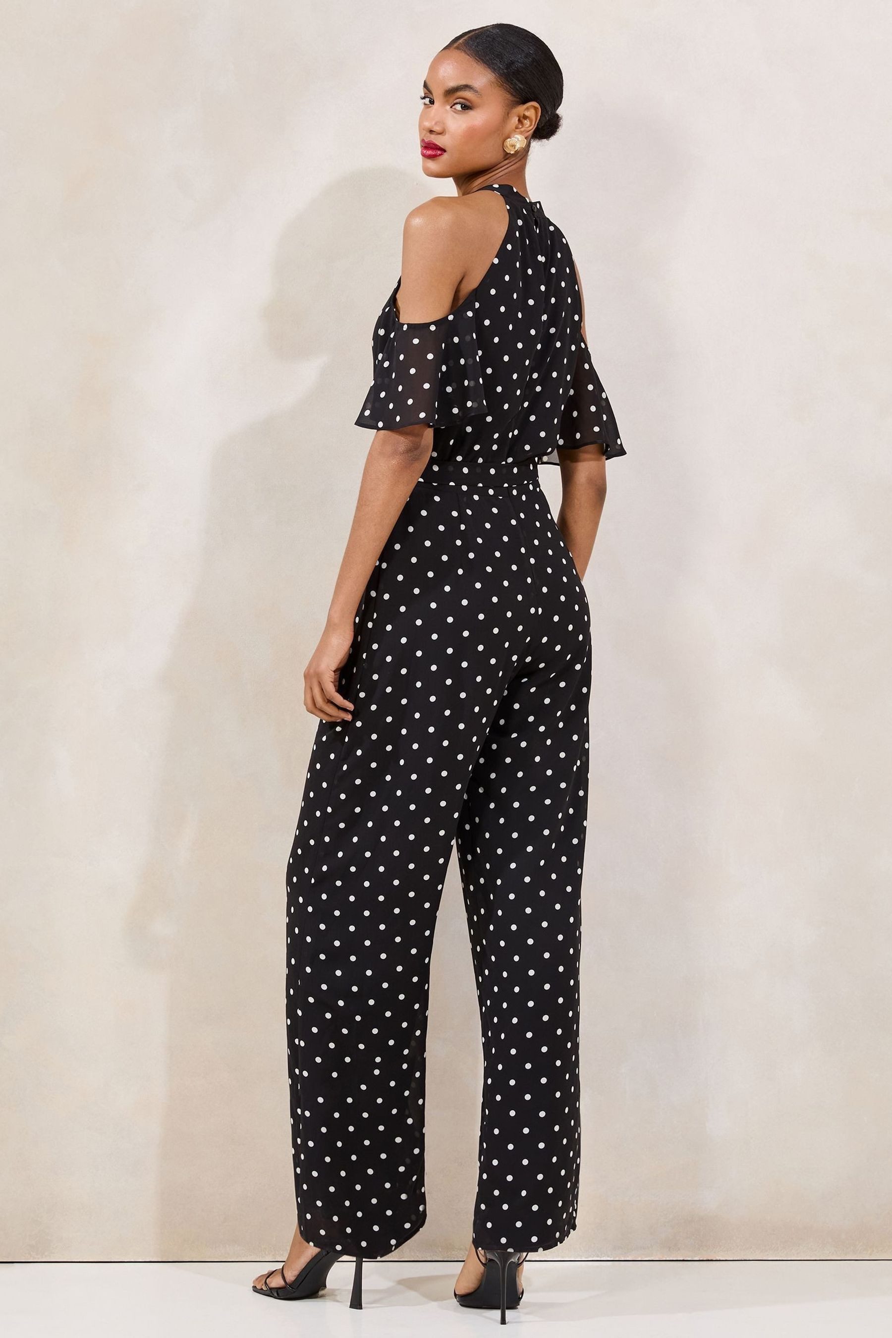 LIPSY Jumpsuit Lipsy Gepunkteter Overall mit Schulterausschnitten (1-tlg) günstig online kaufen