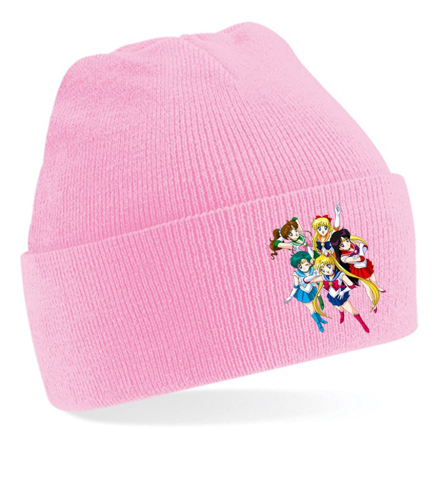 Blondie & Brownie Beanie Sailor Moon Friends – Coole Mütze mit Manga Motiv, warm & stylisch