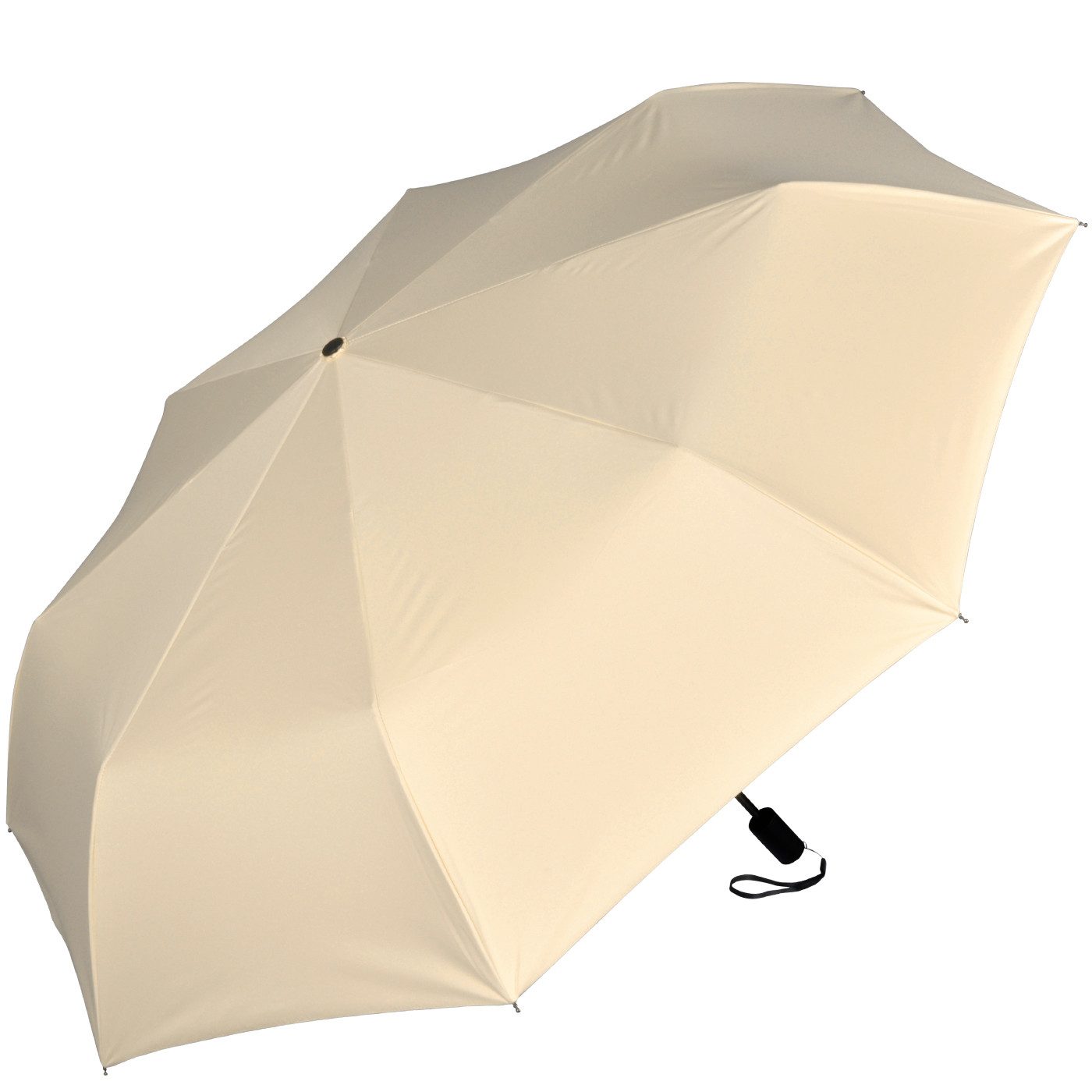 iX-brella Trekkingschirm XL Sonnen-Regenschirm mit UPF 50+, UV-Hitze-Schutz, mit Umhängetasche, mit Handöffner, innen schwarz