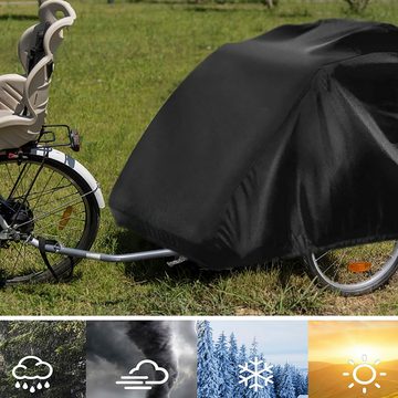 Welikera Fahrradschutzhülle, Abdeckung für Fahrradanhänger Sonnenschutz Wasserdicht