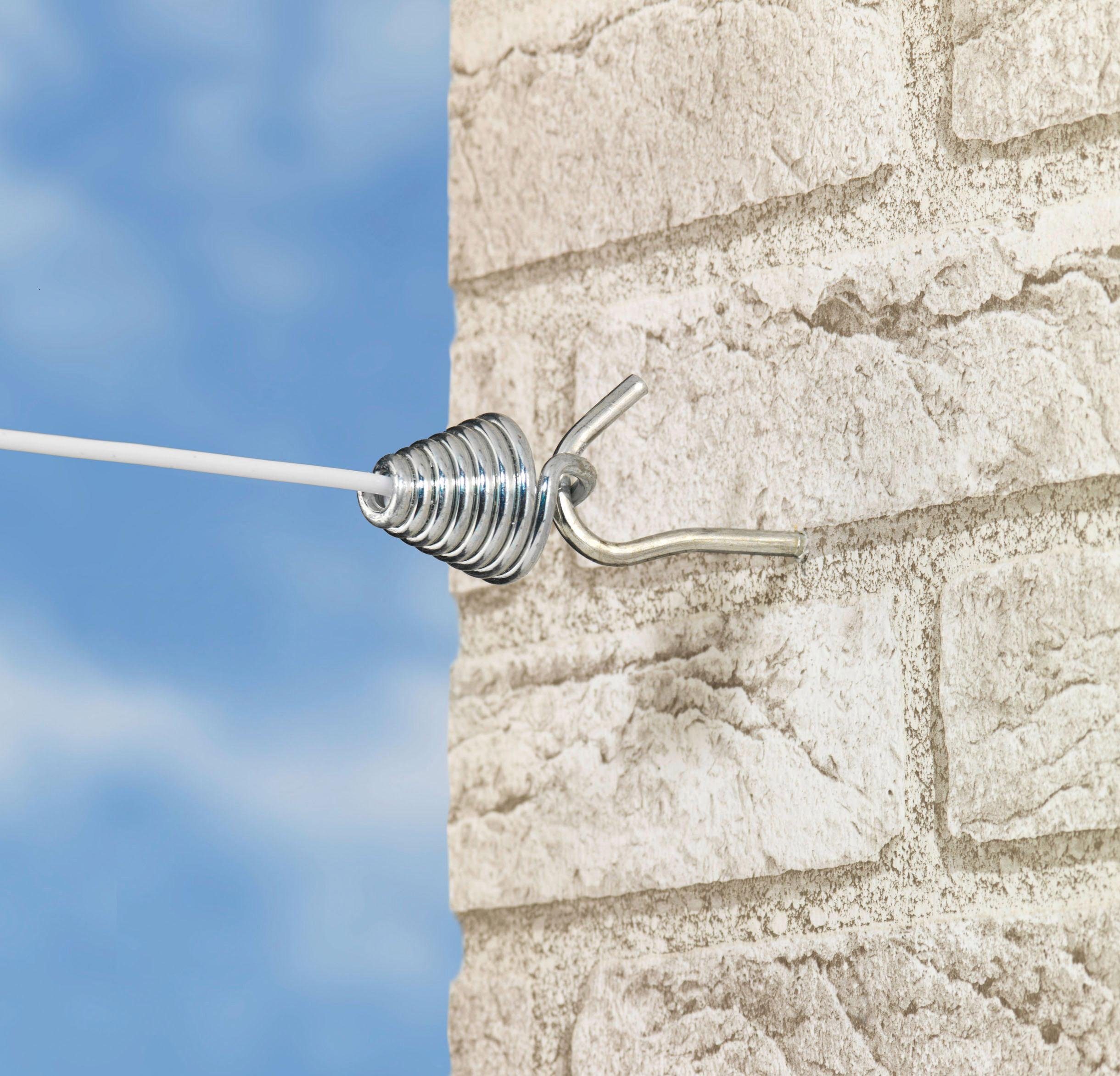 WENKO Wand-Wäscheleine Modell Jumbo, ausziehbare Wäscheleine, 15 m Trockenlänge, für Bad, Balkon & Terrasse