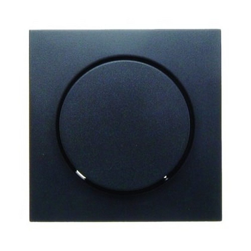 Berker Schalter, Drehknopf Dimmer anthrazit matt ohne ISO Aufdruck