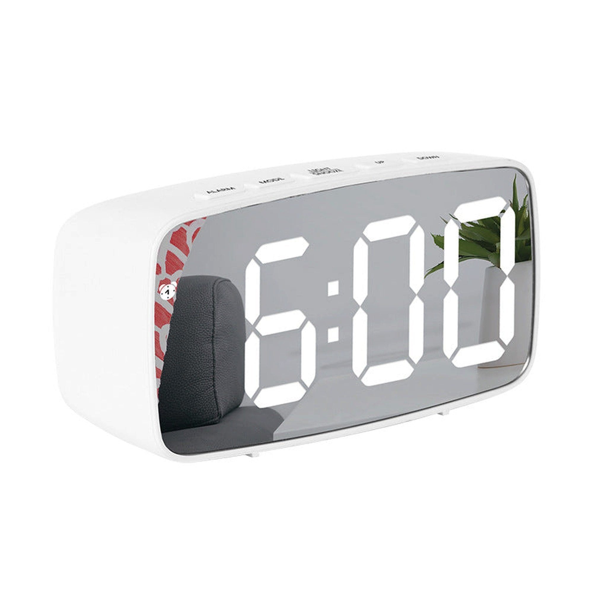 AUKUU Wecker Elektronischer Elektronischer LED Wecker im einfachen Stil Batterie Plug in Dual Purpose Uhr