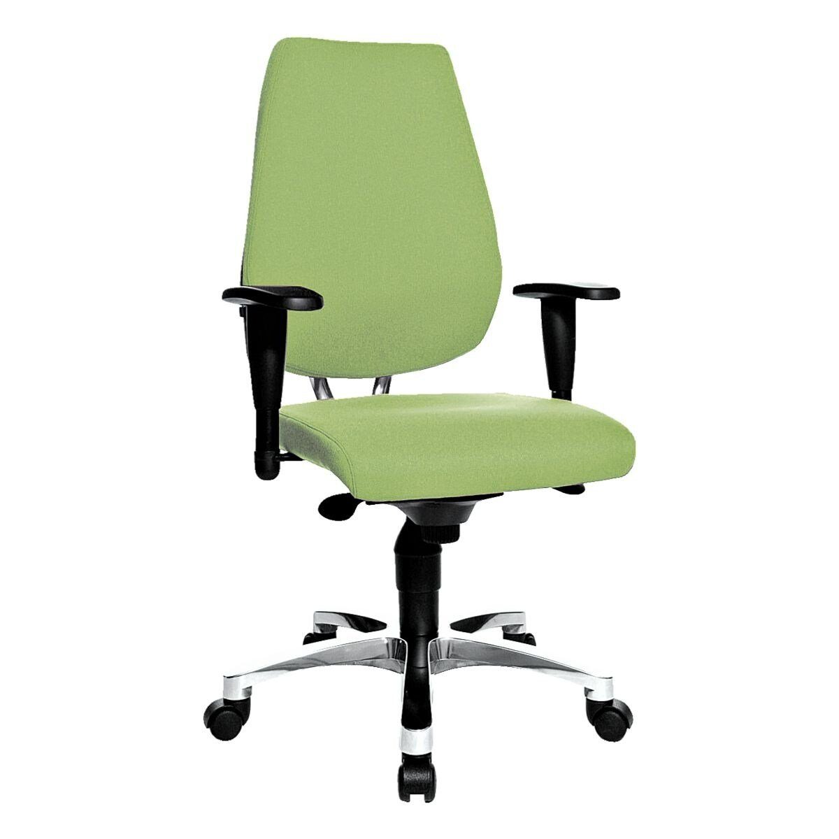TOPSTAR Schreibtischstuhl mit 30, apfelgrün Armlehnen, und Body-Balance-Tec Sitness Flachsitz