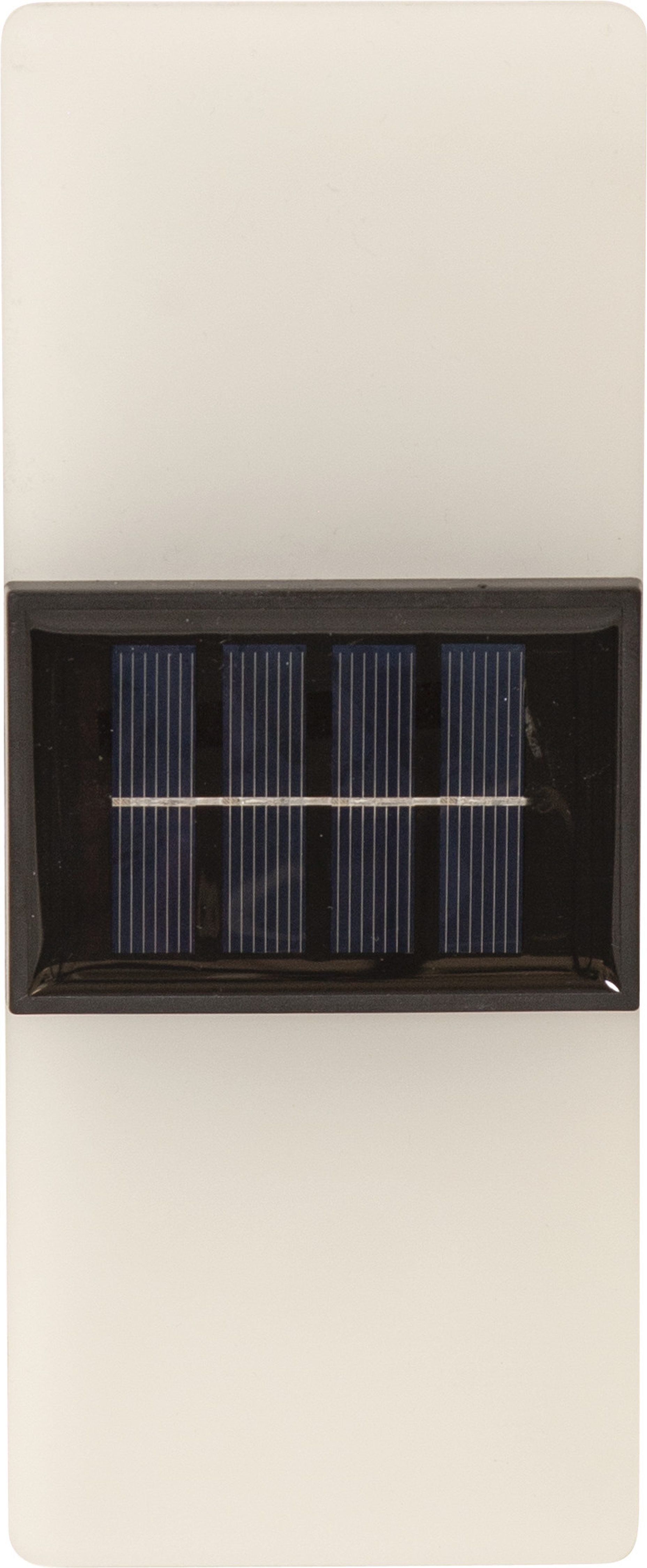 STAR TRADING LED Solarleuchte Solar Wandleuchte Wandy Frost, Tageslichtsensor, LED fest integriert, Warmweiß, 2 Lichtfarben, frosted Oberfläche, Dämmerungssensor