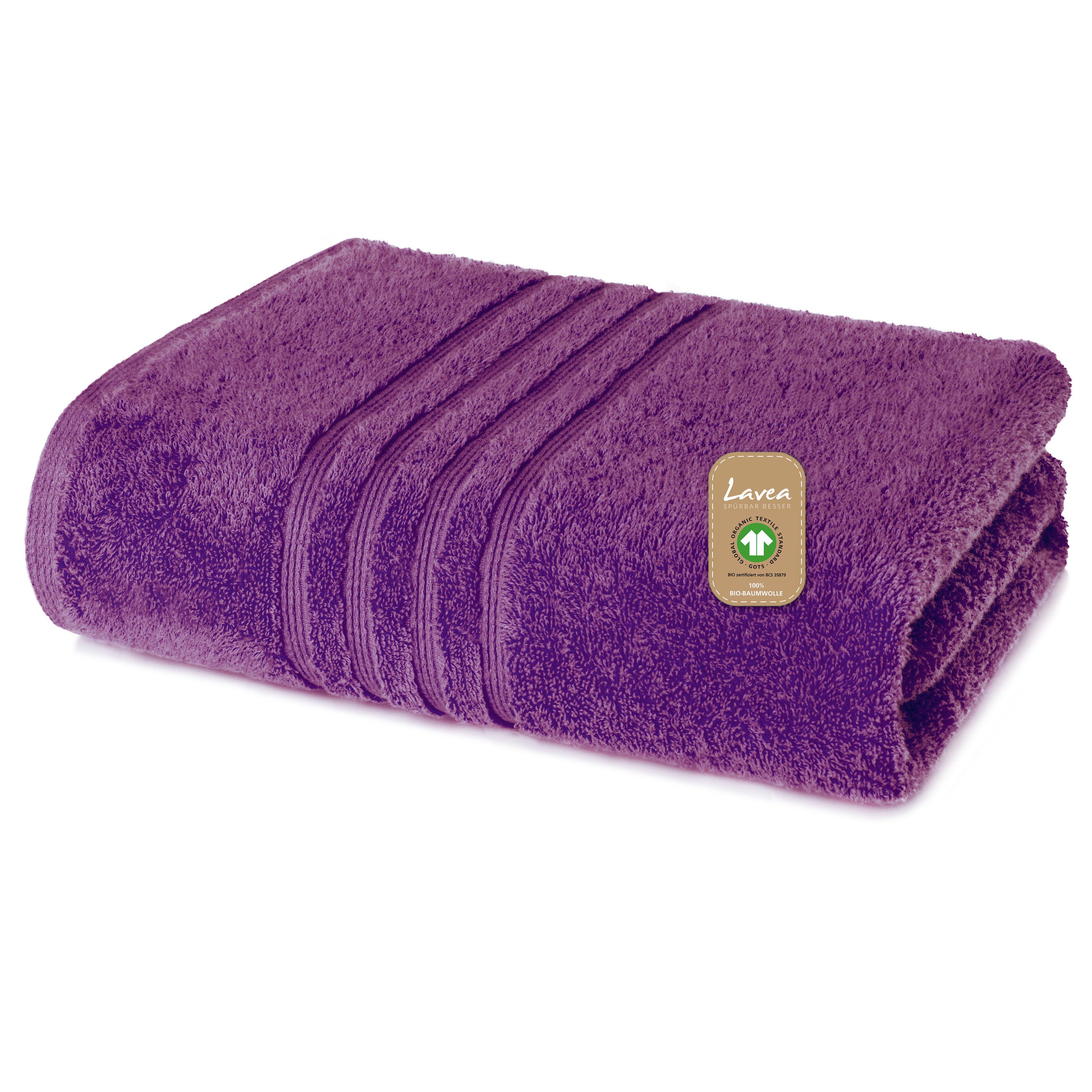 Lavea Handtuch Set Premium Frotteeserie Bali, aus 100% Bio-Baumwolle (50x100cm, 1-St), extra saugstark mit 500g/m² in Wellness-Qualität - Handtuch